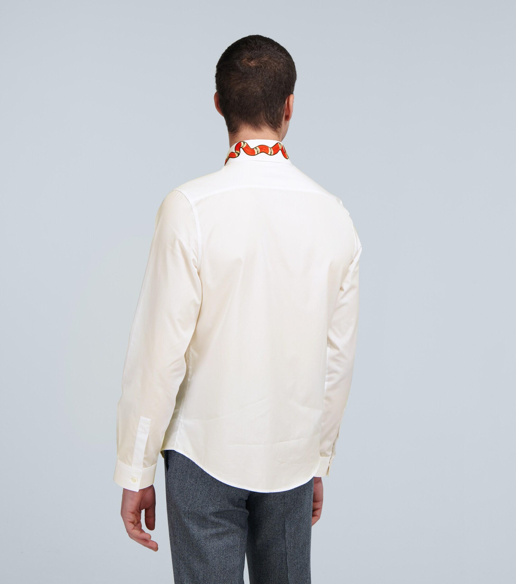 gucci camicia serpente