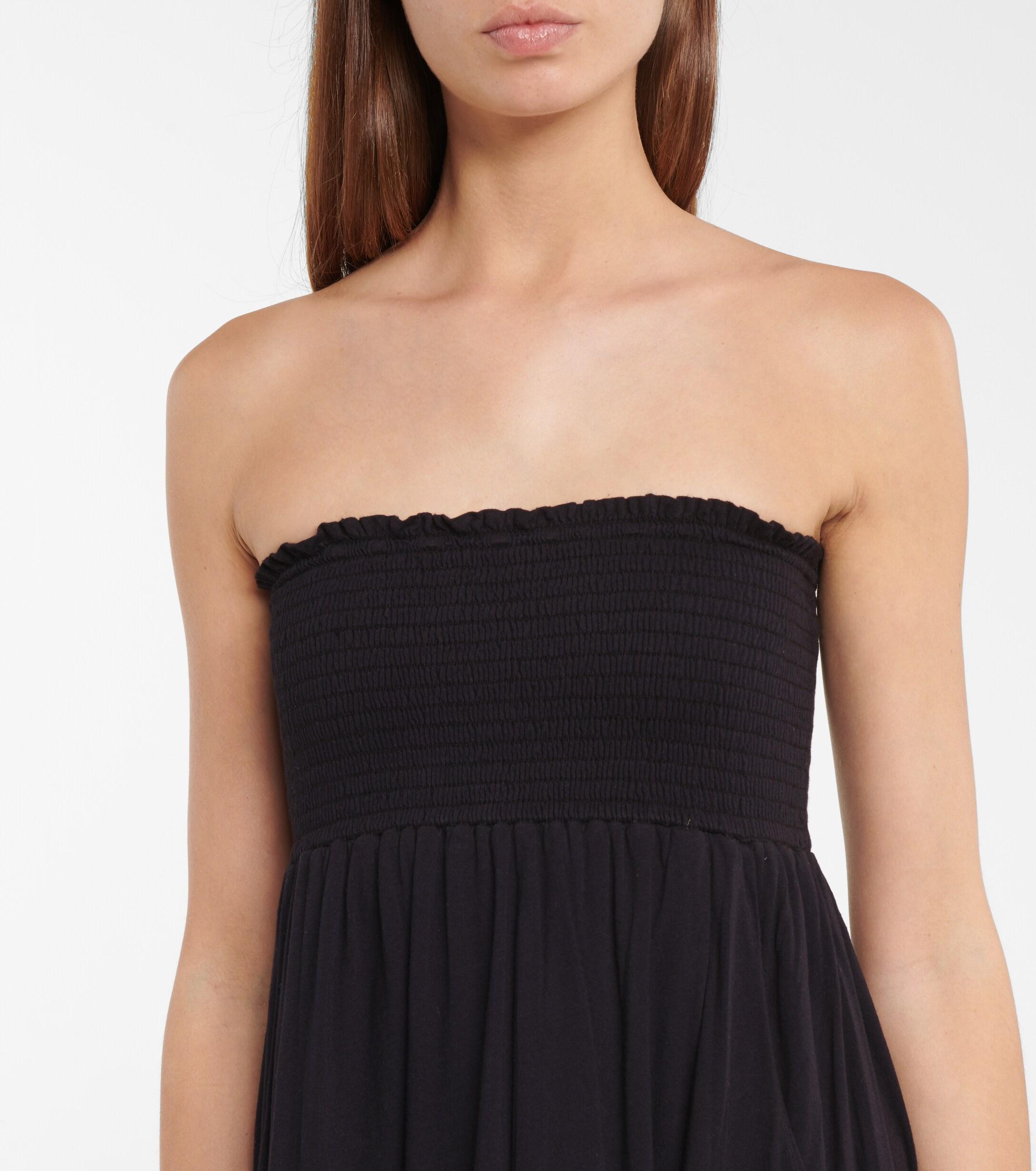 Velvet Jocelyn Stretch-cotton Jersey Maxi Dress in Black | Lyst