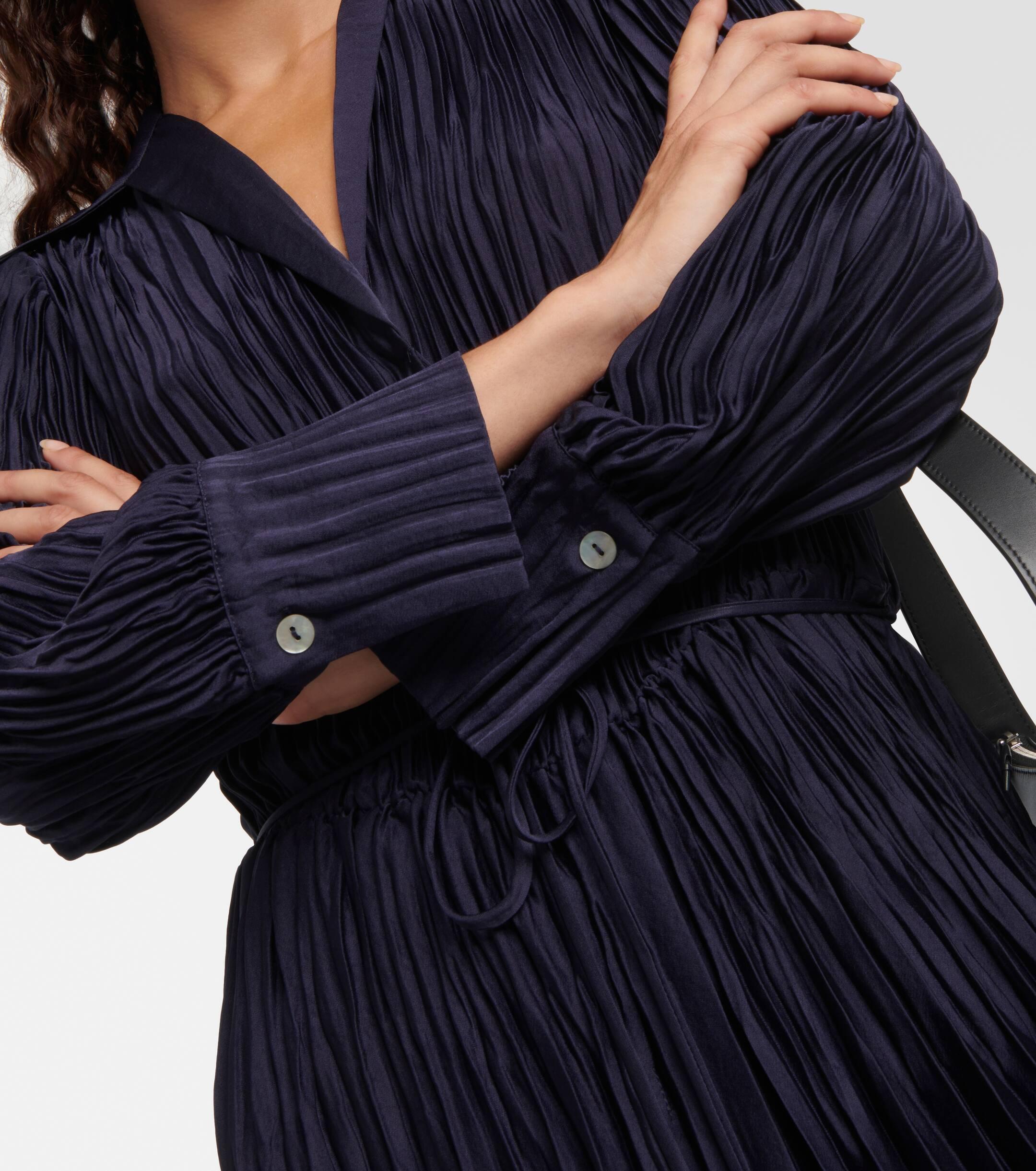 Vince pleated hotsell midi dress