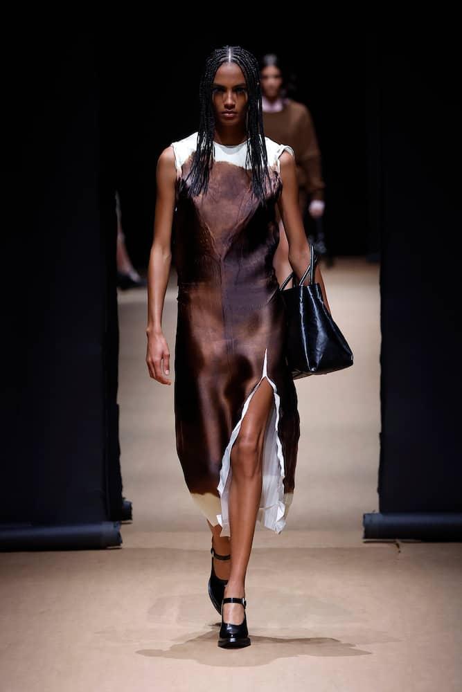 Designer Prada Printed Silk Dresses for Women - Up to 44