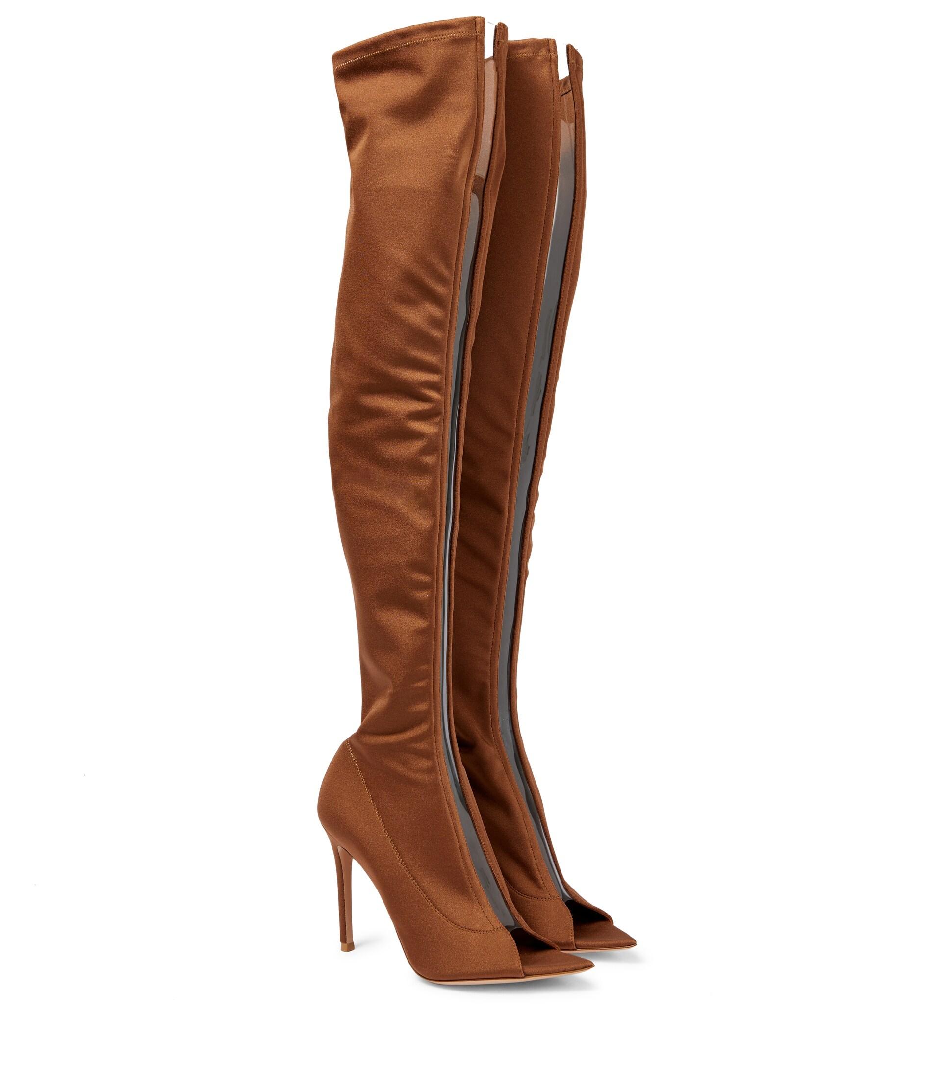 Gianvito Rossi Hiroko 105 Over-the-knee Boots in Brown | Lyst