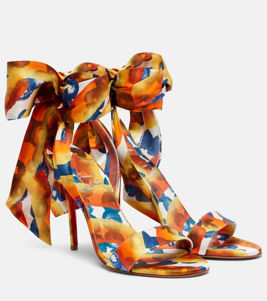 Designer Christian Louboutin Sandale Du Desert Heels for