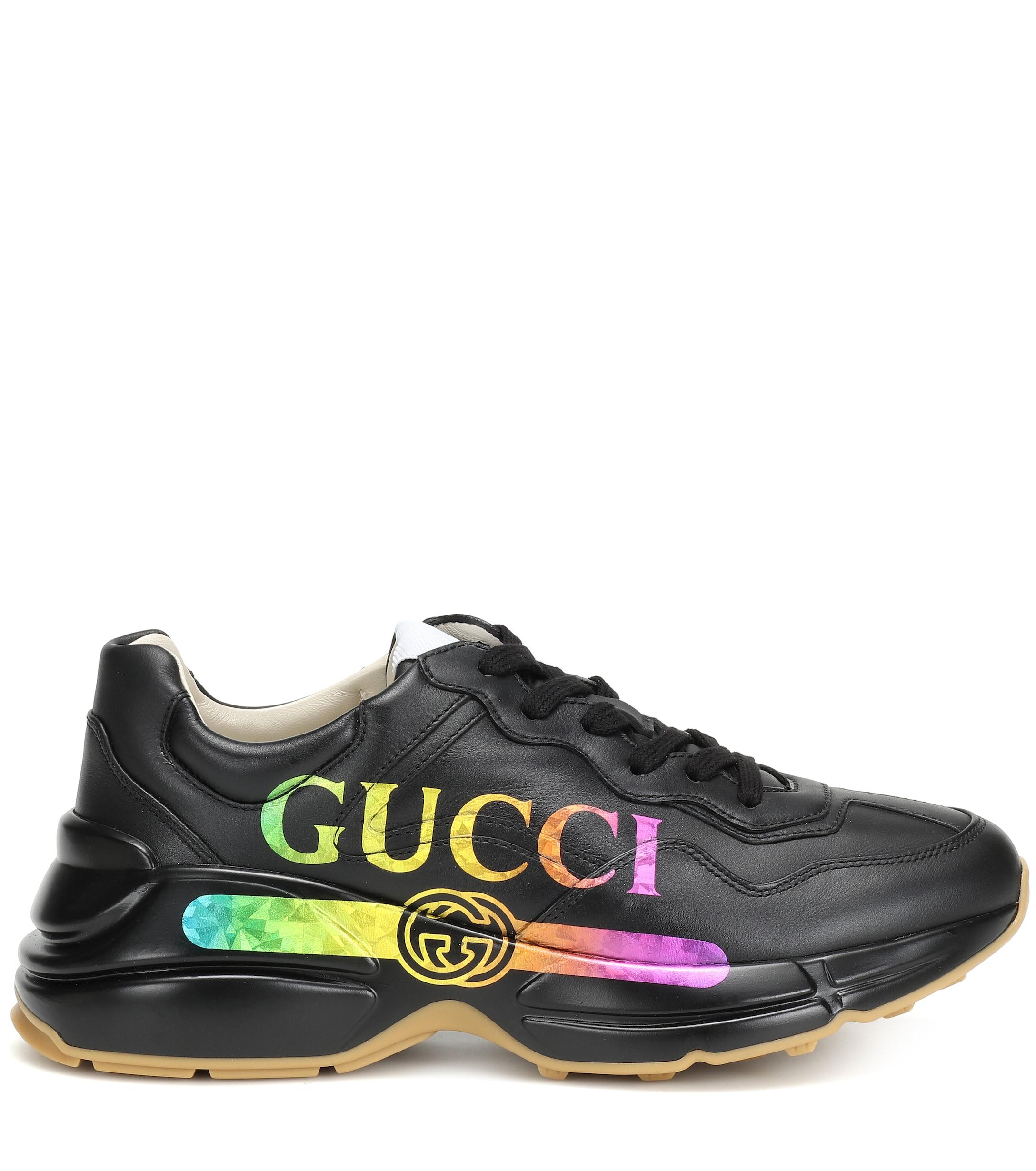 Gucci Rhyton Logo-print Leather 