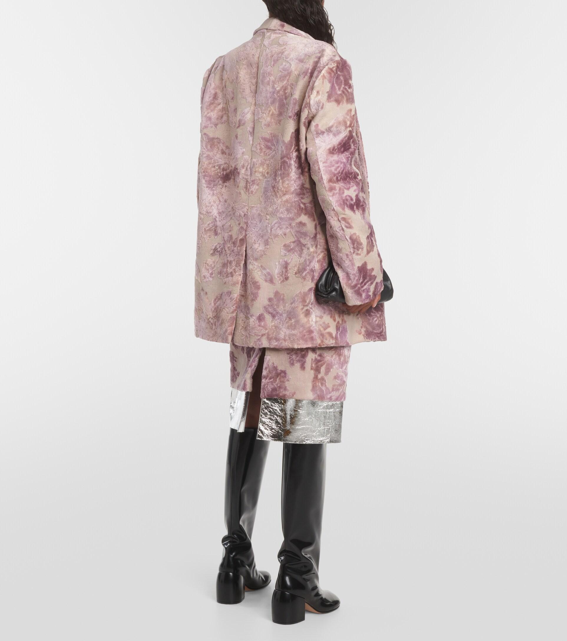 【DRIES VAN NOTEN】Floral linen-blend ジャカードブレザー Dries Van Noten/ドリスヴァンノッテン｜ジャカード リネン