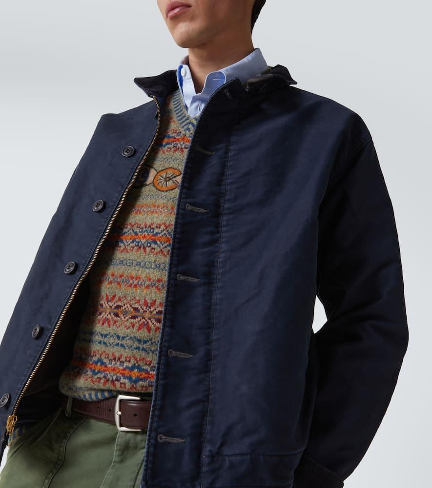 RRL Jungle Cloth Deck Jacket in Blue for Men | Lyst