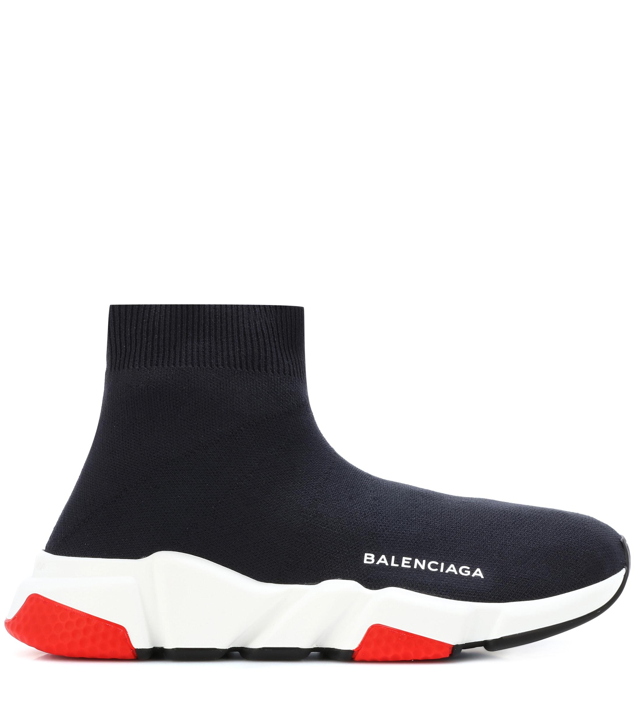 Balenciaga Speed Trainer Sneakers in Blue - Lyst