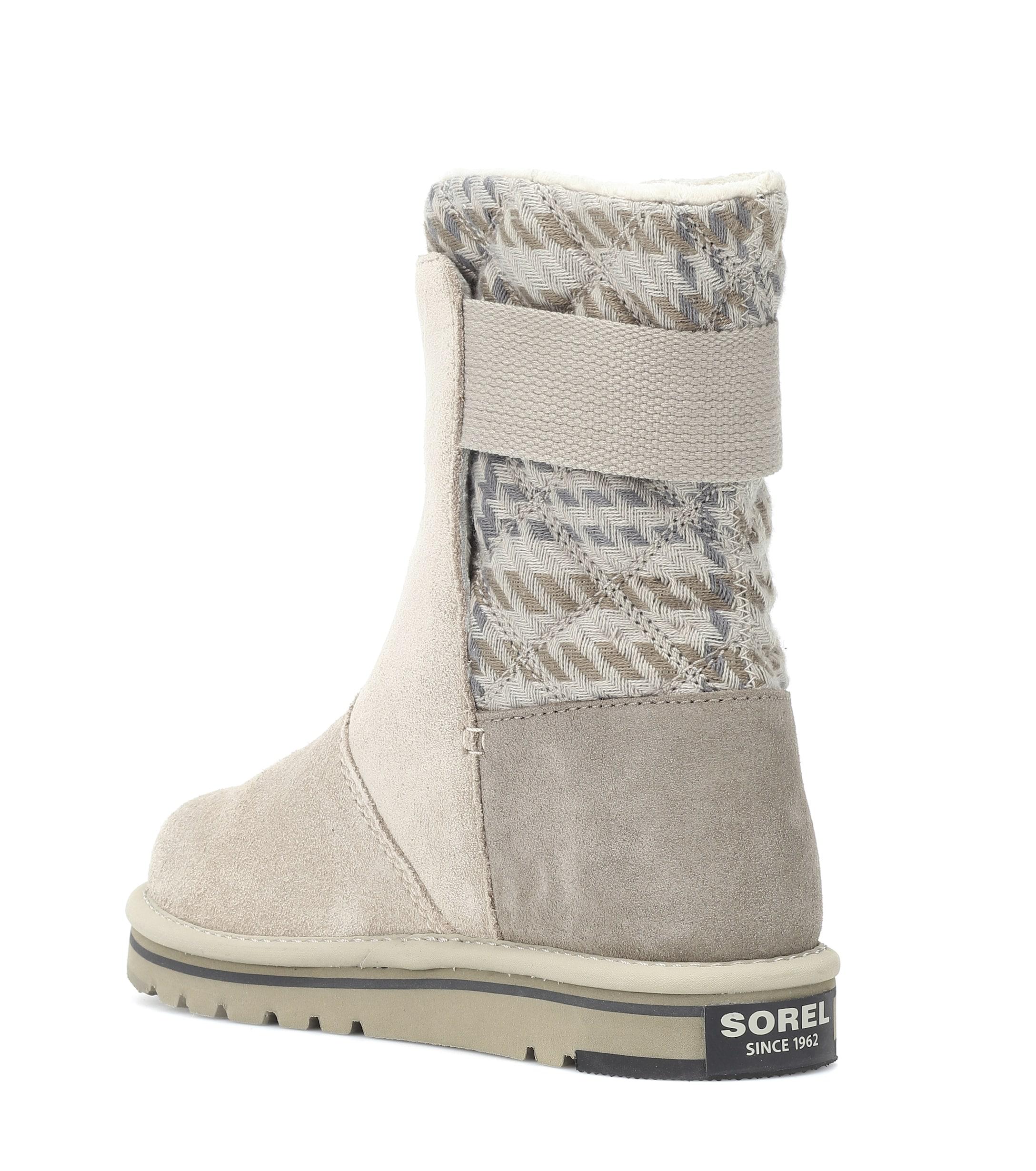 sorel newbie suede ankle boots