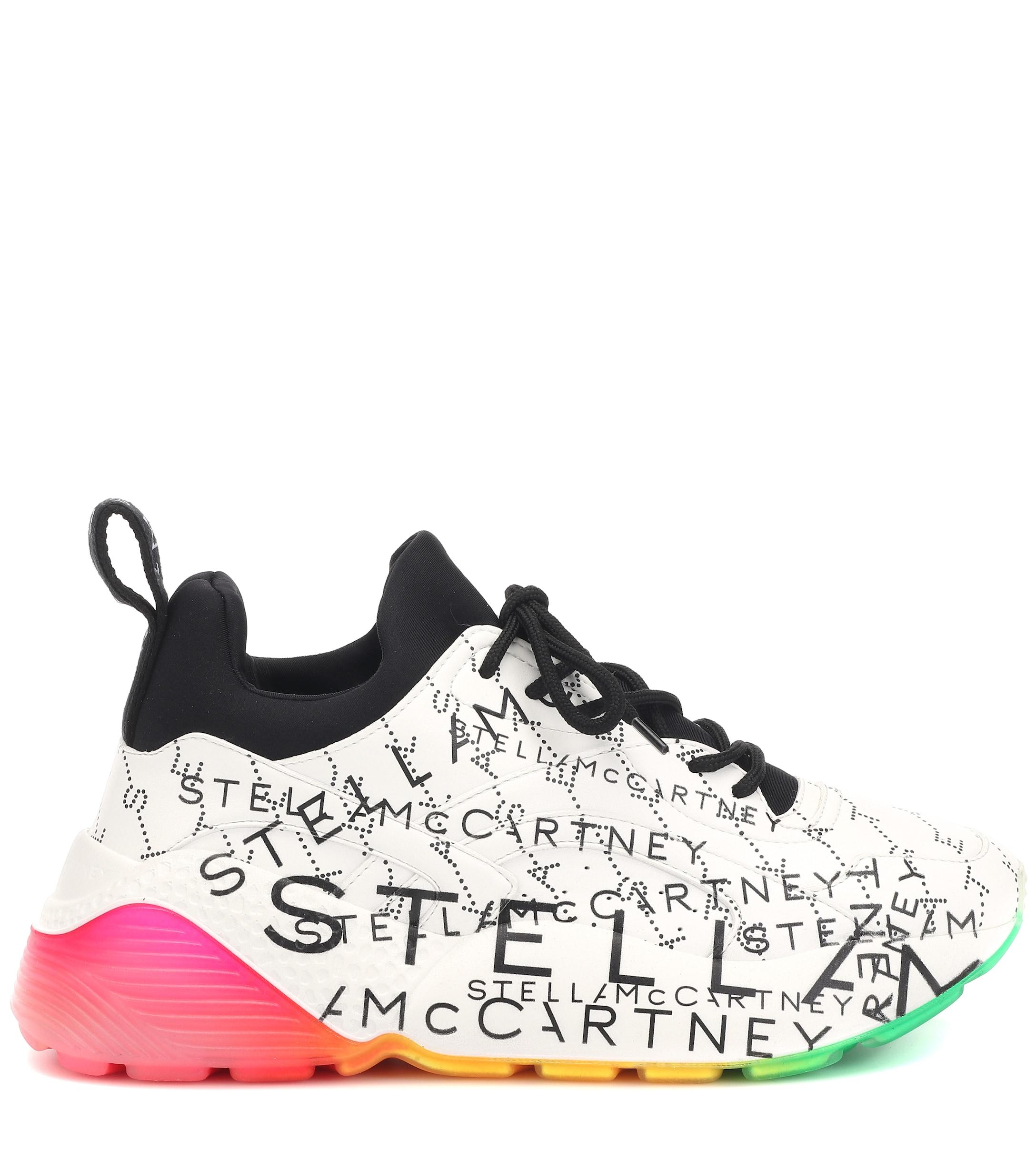 Stella McCartney Logo Print Eclypse Sneakers in White - Lyst