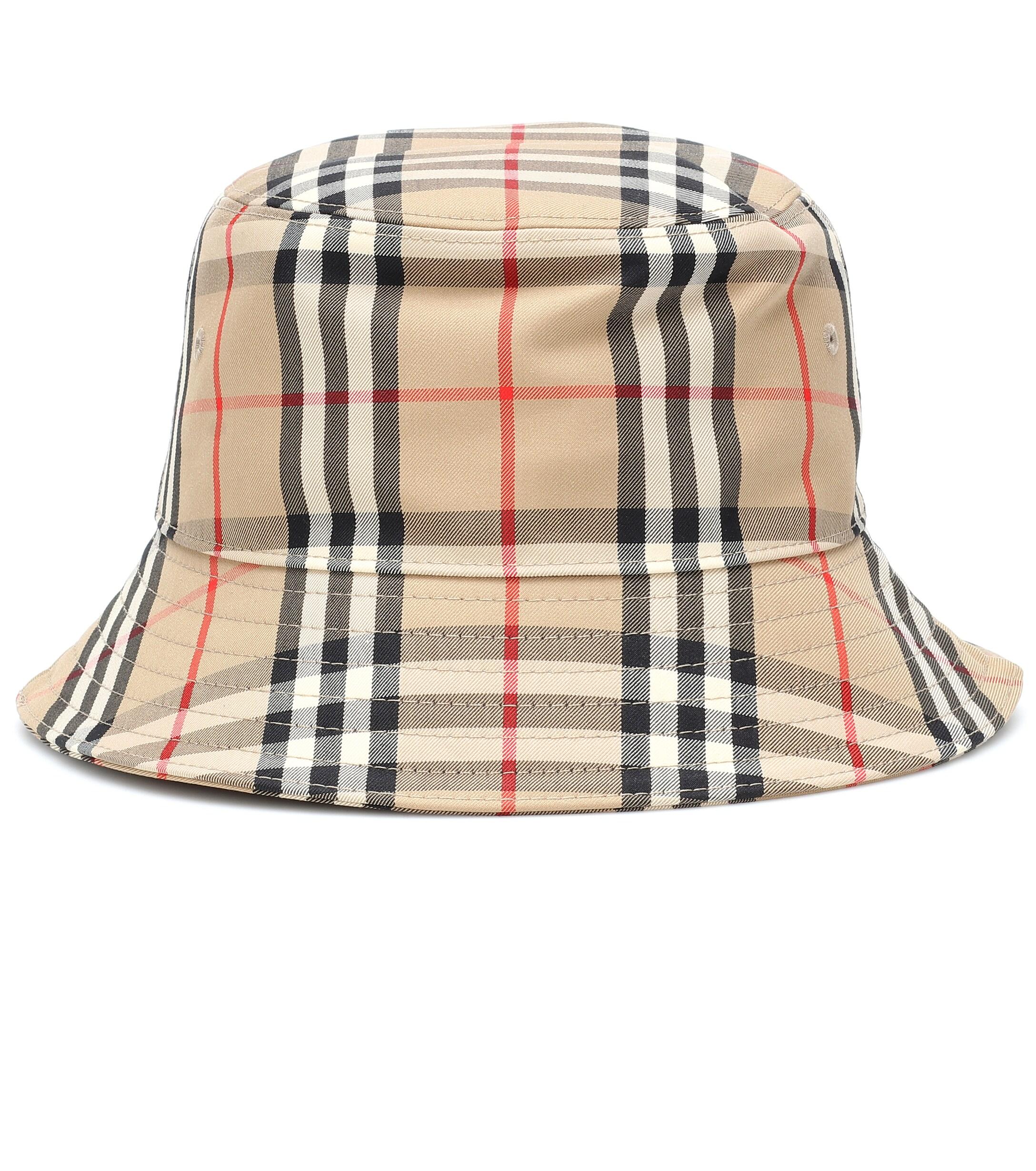 Burberry Checked Cotton Bucket Hat in Beige (Natural) Save 28 Lyst