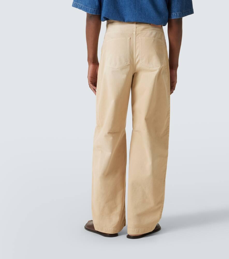 Loewe Paula's Ibiza Twill Barrel-Leg Pants in Natural for
