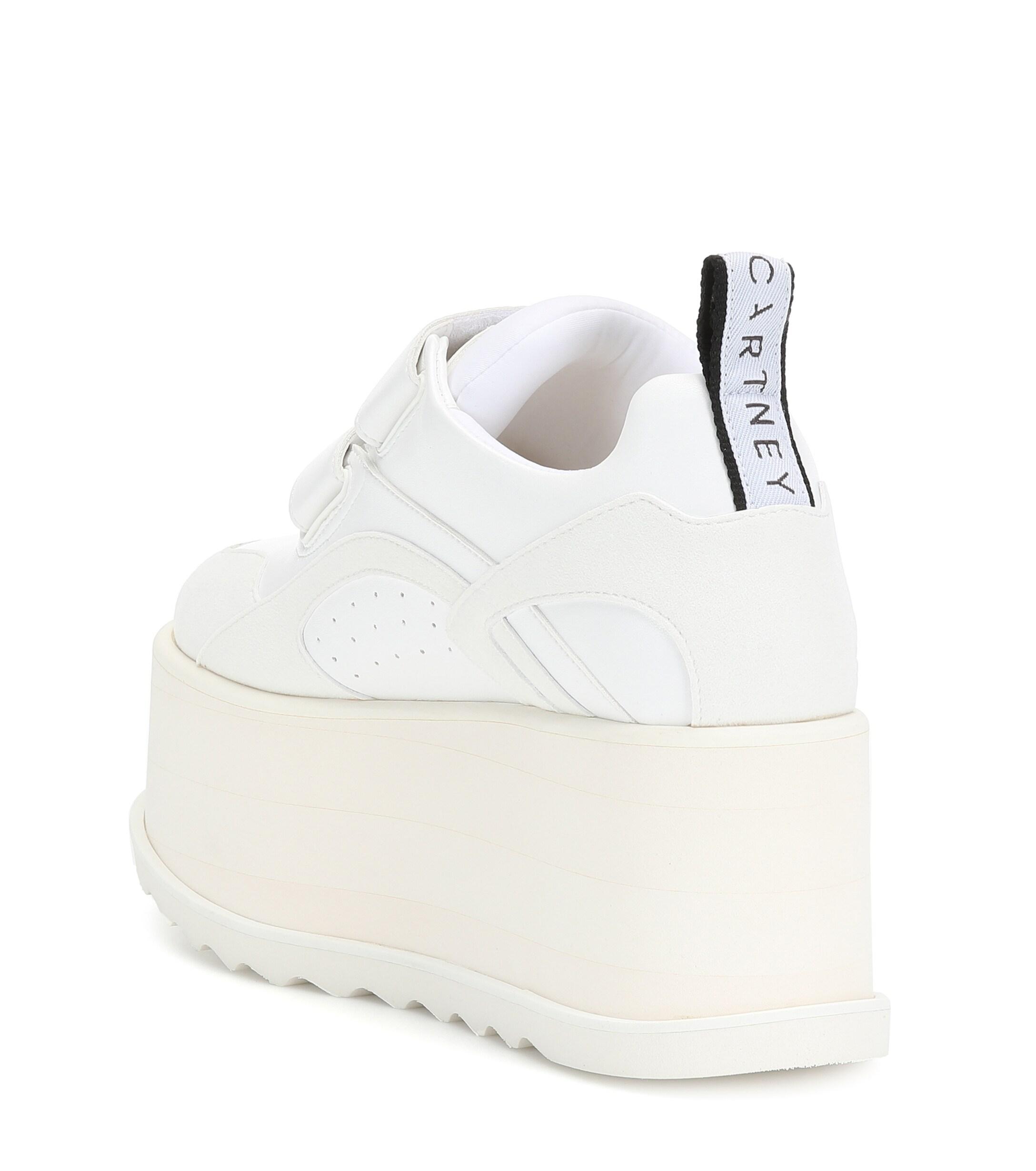 stella mccartney white platform shoes