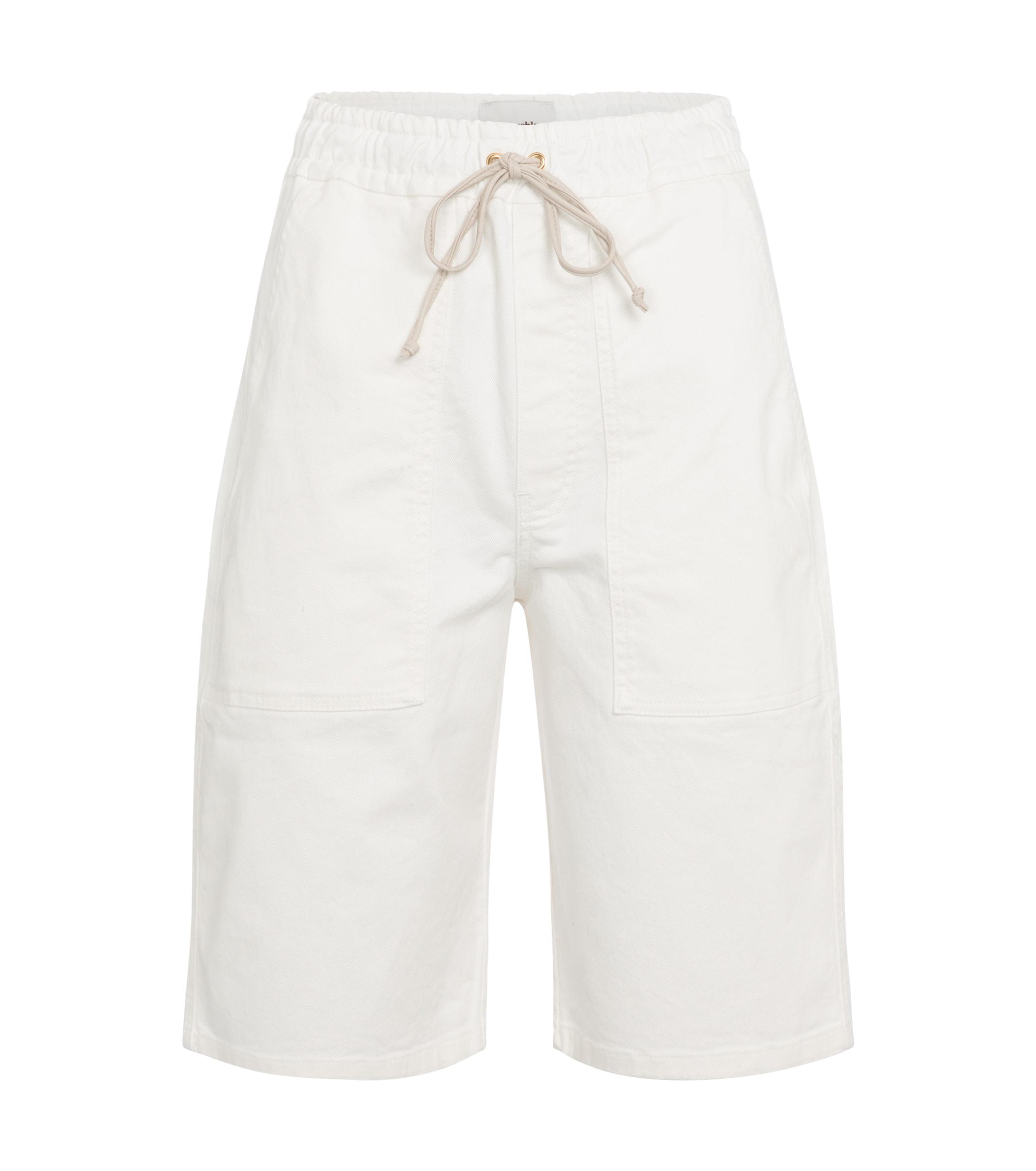 Nanushka Hadi Denim Bermuda Shorts in White - Save 17% - Lyst