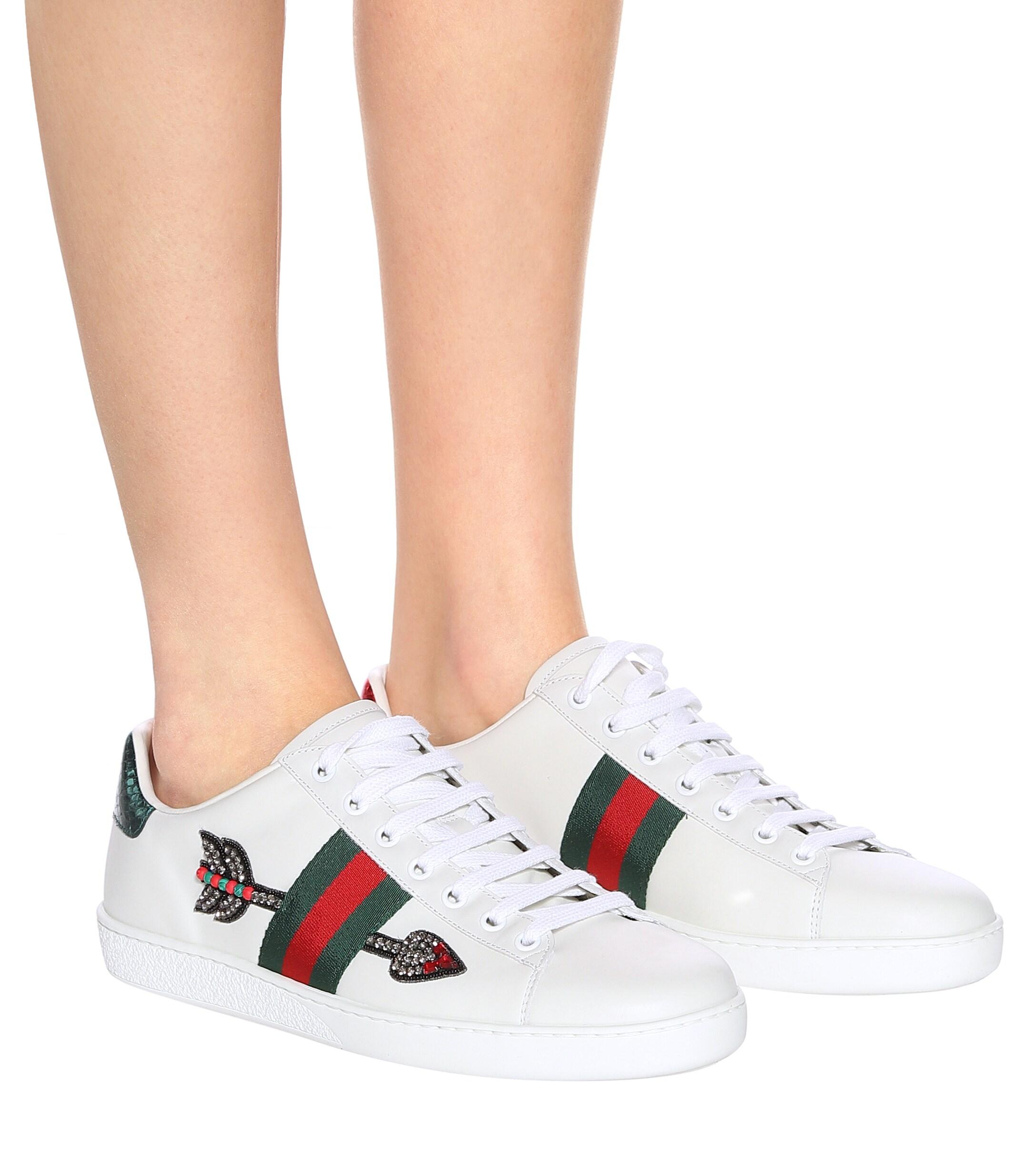 gucci arrow trainers