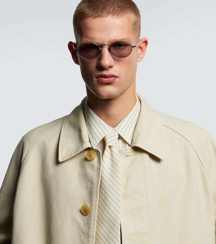 AURALEE X Eyevan 003 Oval Sunglasses in Metallic for Men | Lyst