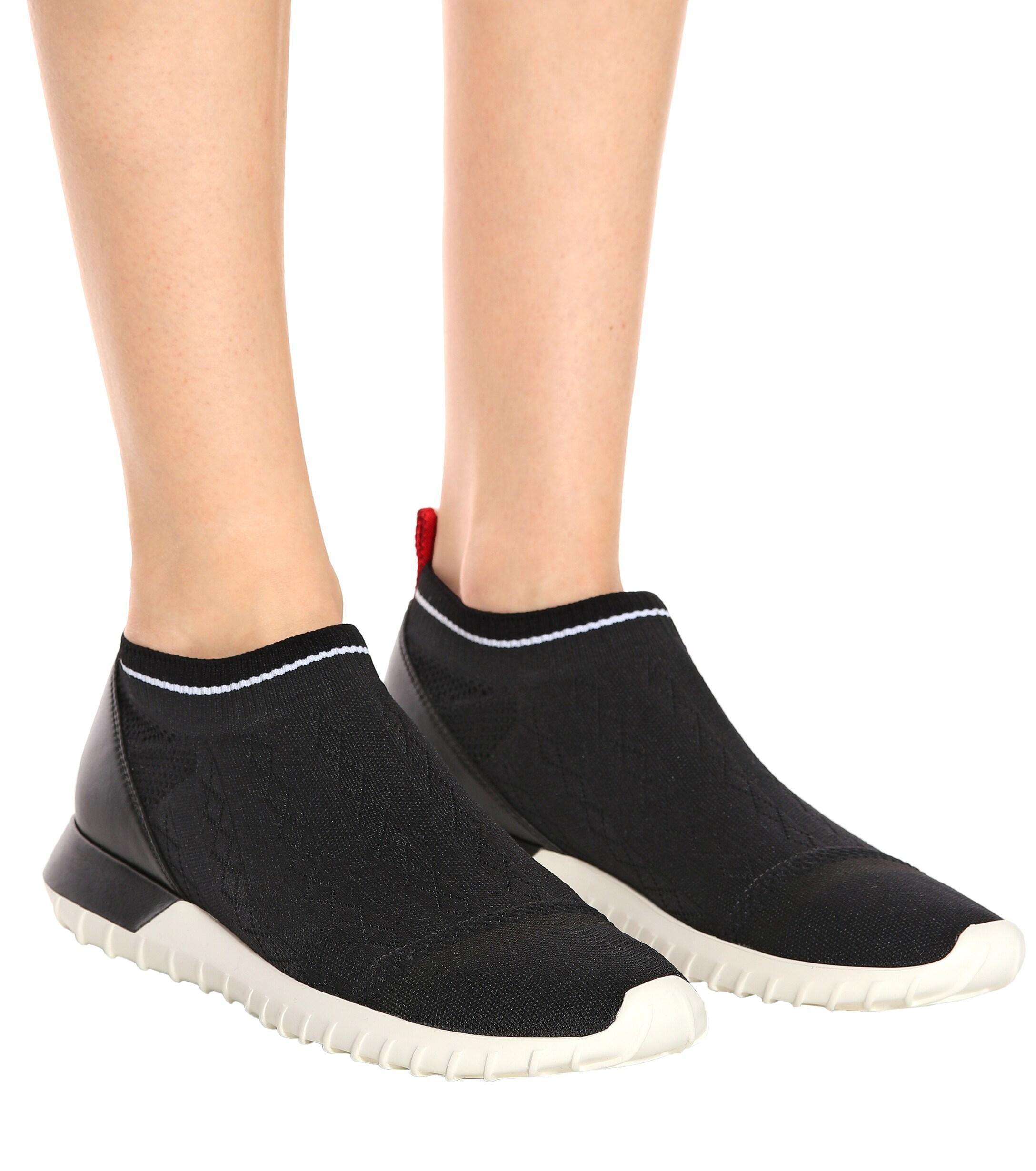 Moncler Giroflee Sock Sneakers in Black | Lyst