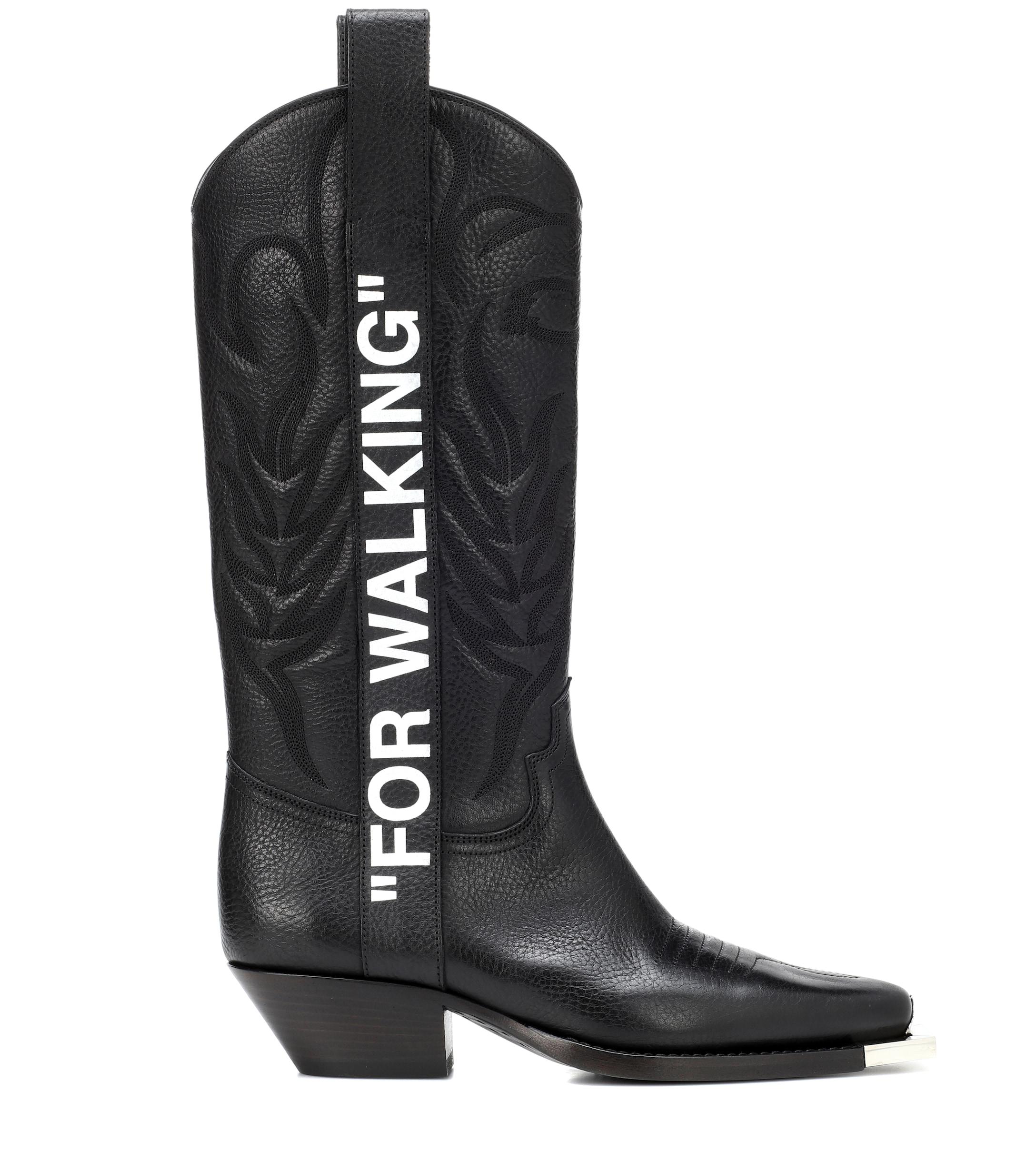 Bottes en cuir For Walking Off-White c/o Virgil Abloh en coloris Noir - Lyst