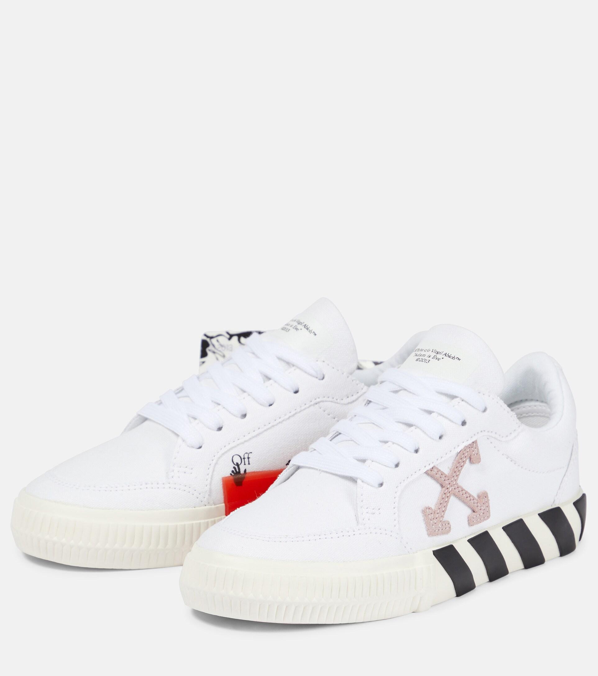 Off-White c/o Virgil Abloh Vulcanized Sneakers in White | Lyst