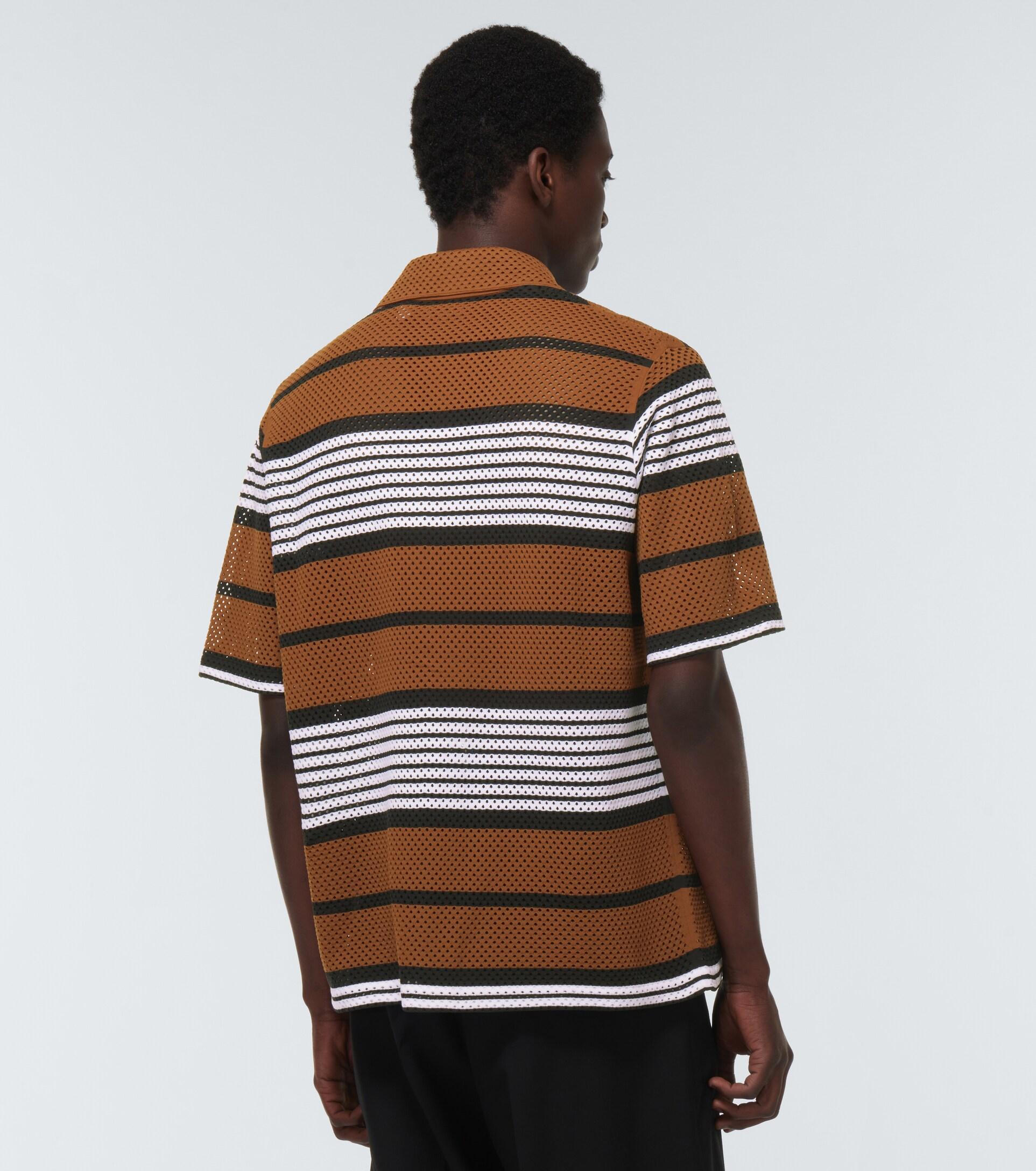 Bolt hjul Hick Burberry Striped Shirt in Brown for Men | Lyst
