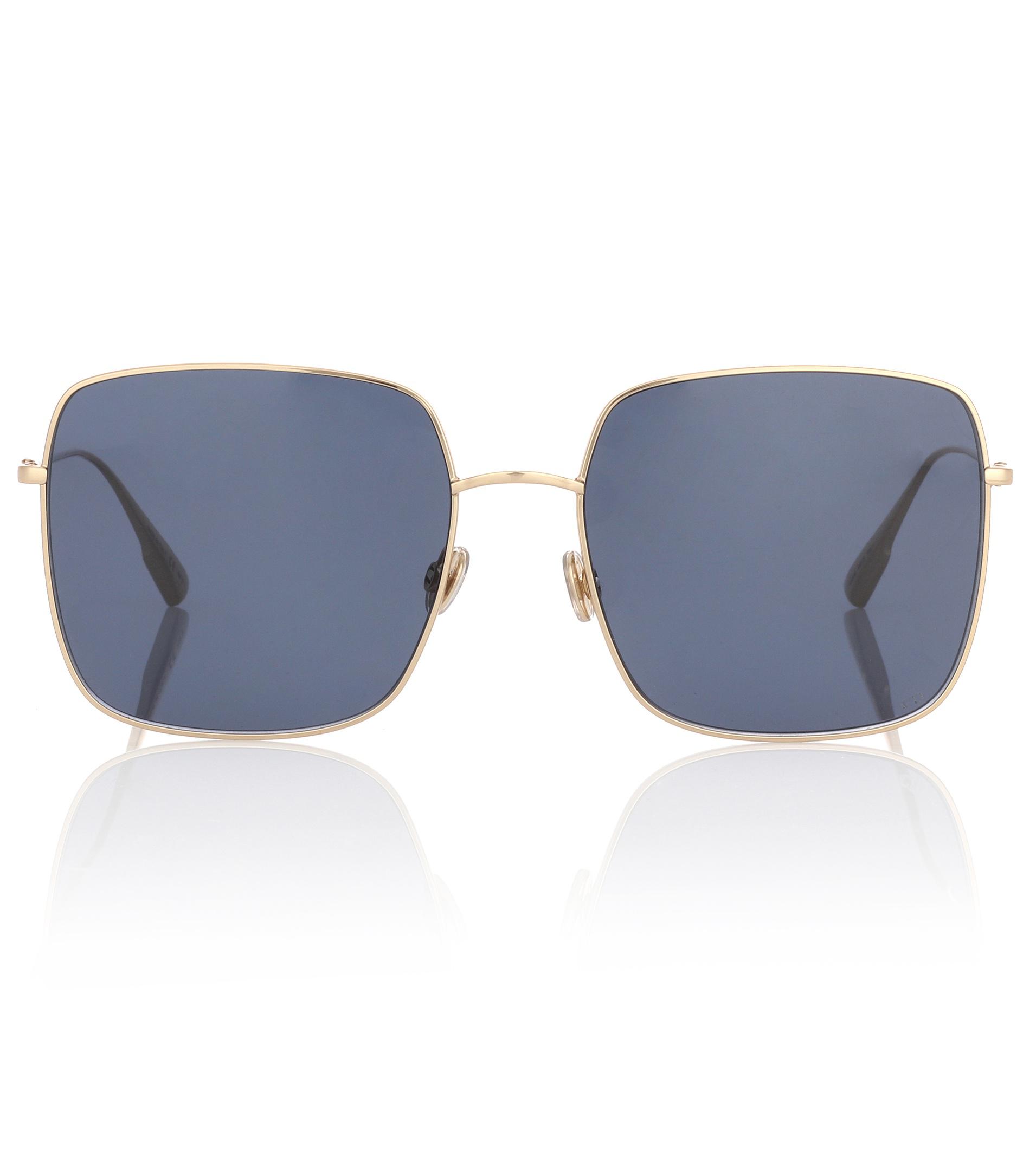 Dior Diorstellaire1 Square Sunglasses in Gold (Metallic) Lyst
