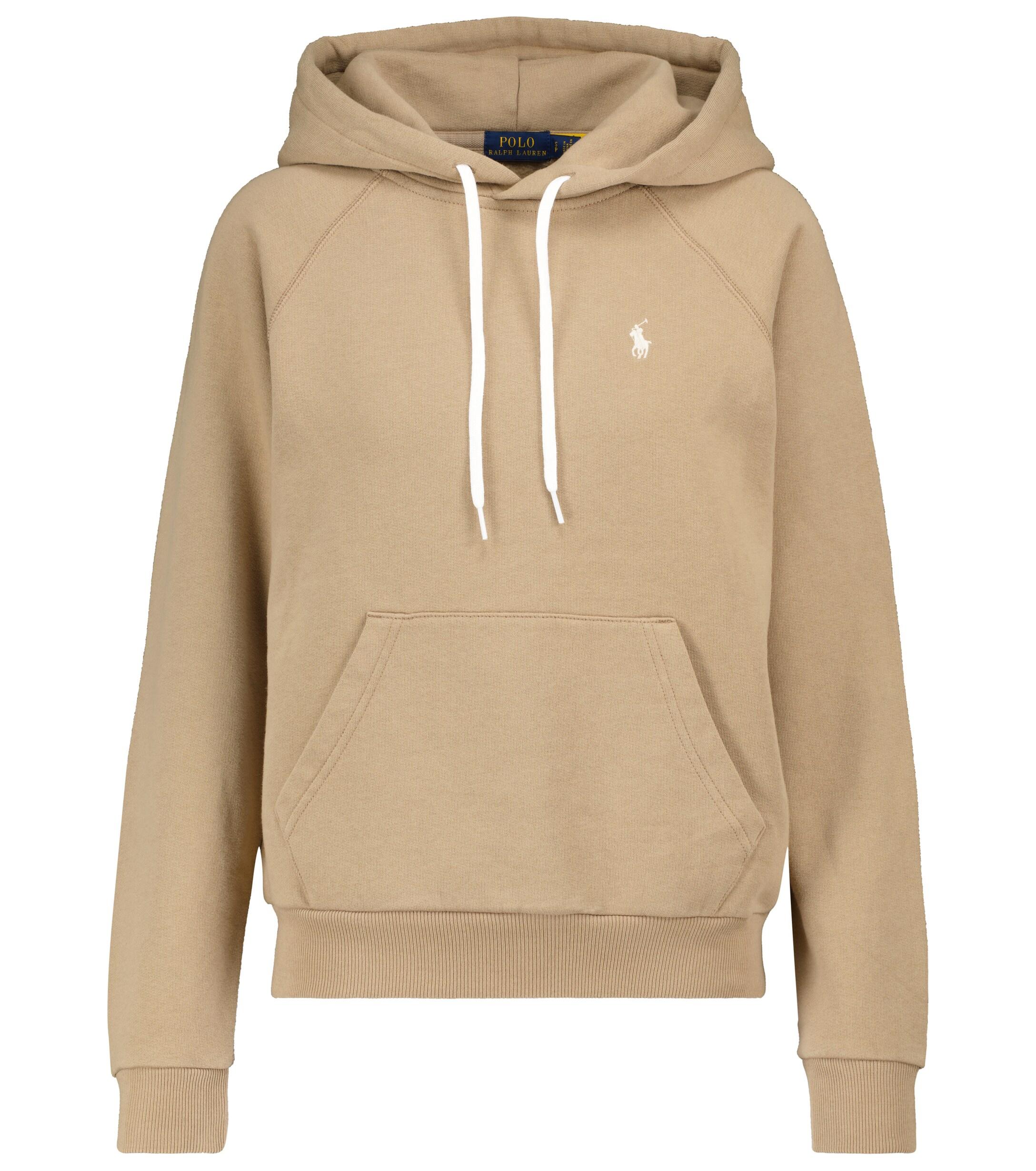 Polo Ralph Lauren Cotton-blend Hoodie in Natural | Lyst