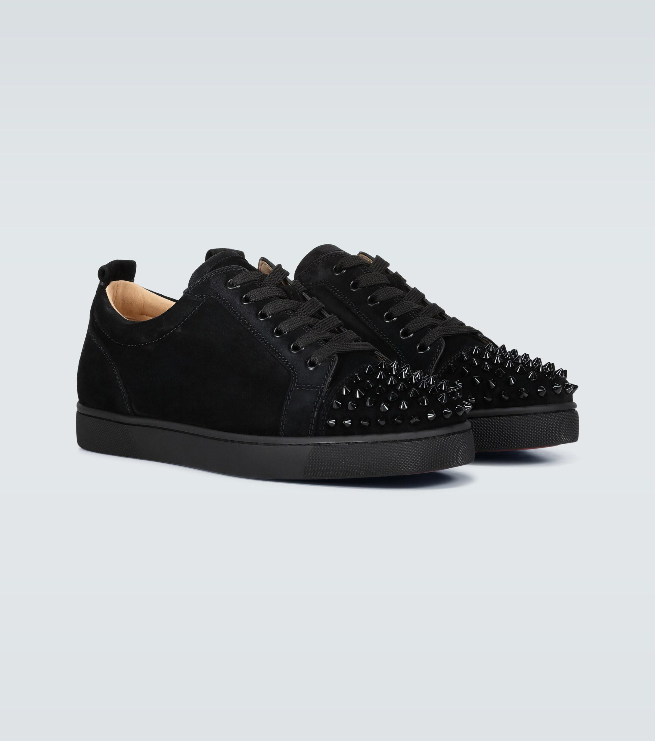 Christian Louboutin Louis Junior Spikes Sneakers in Black for Men -