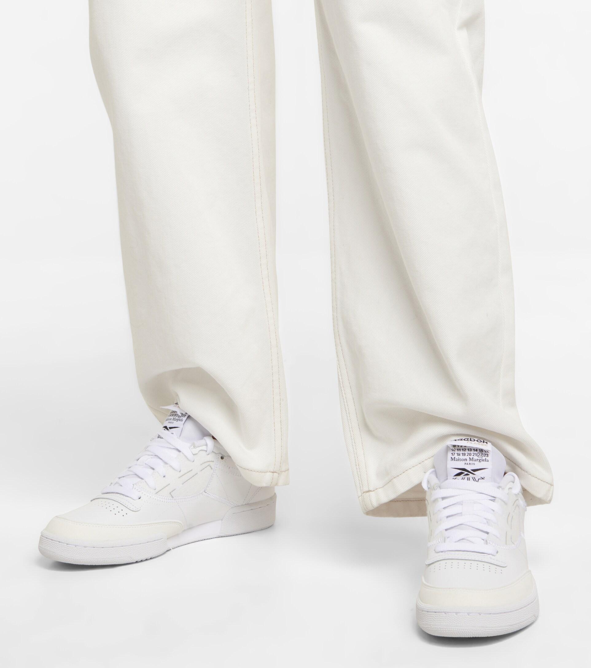 Maison Margiela X Reebok Club C Memory Of Leather Sneakers in White | Lyst