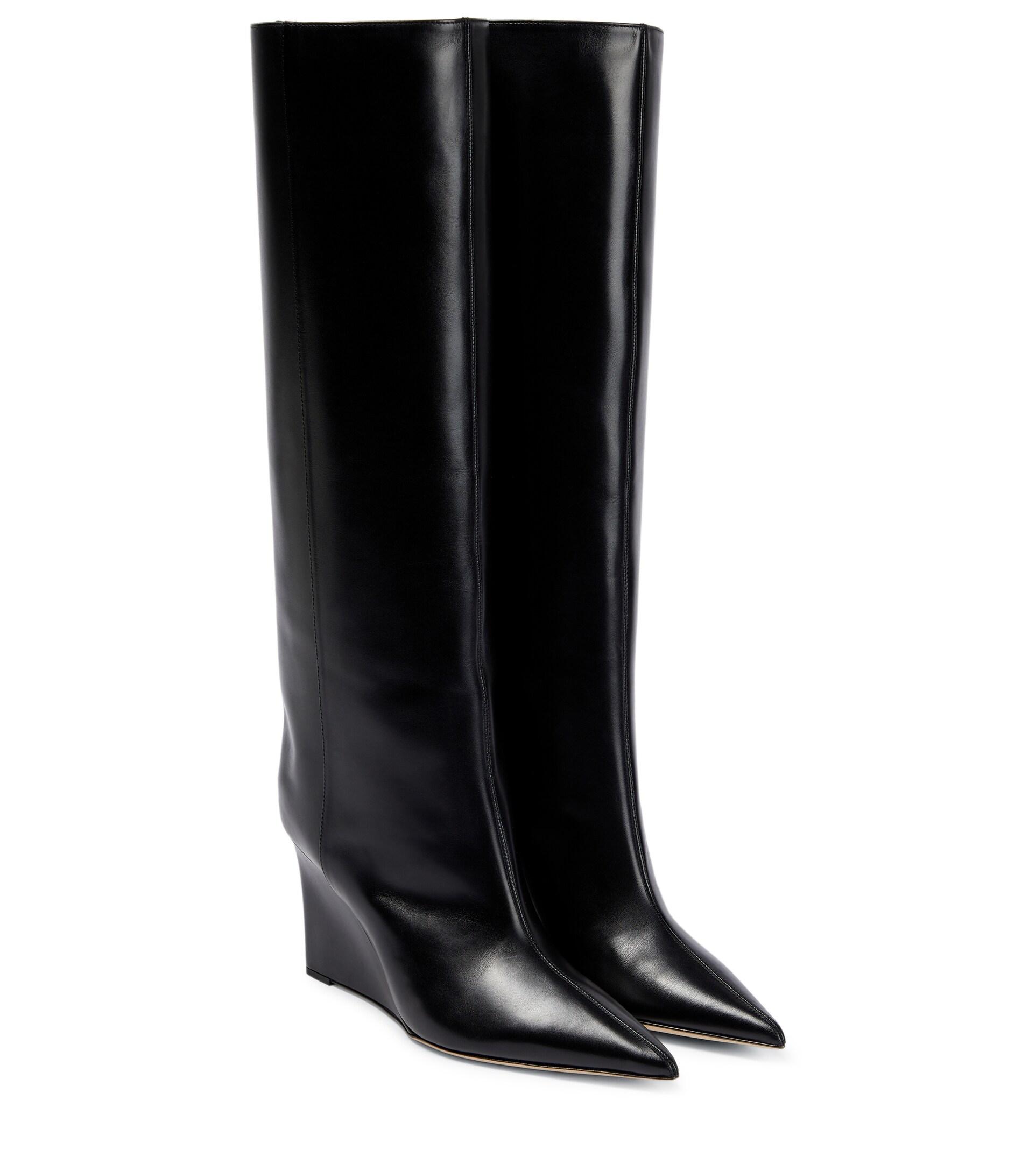 Jimmy Choo Blake Leather Knee-high Boots in Black | Lyst