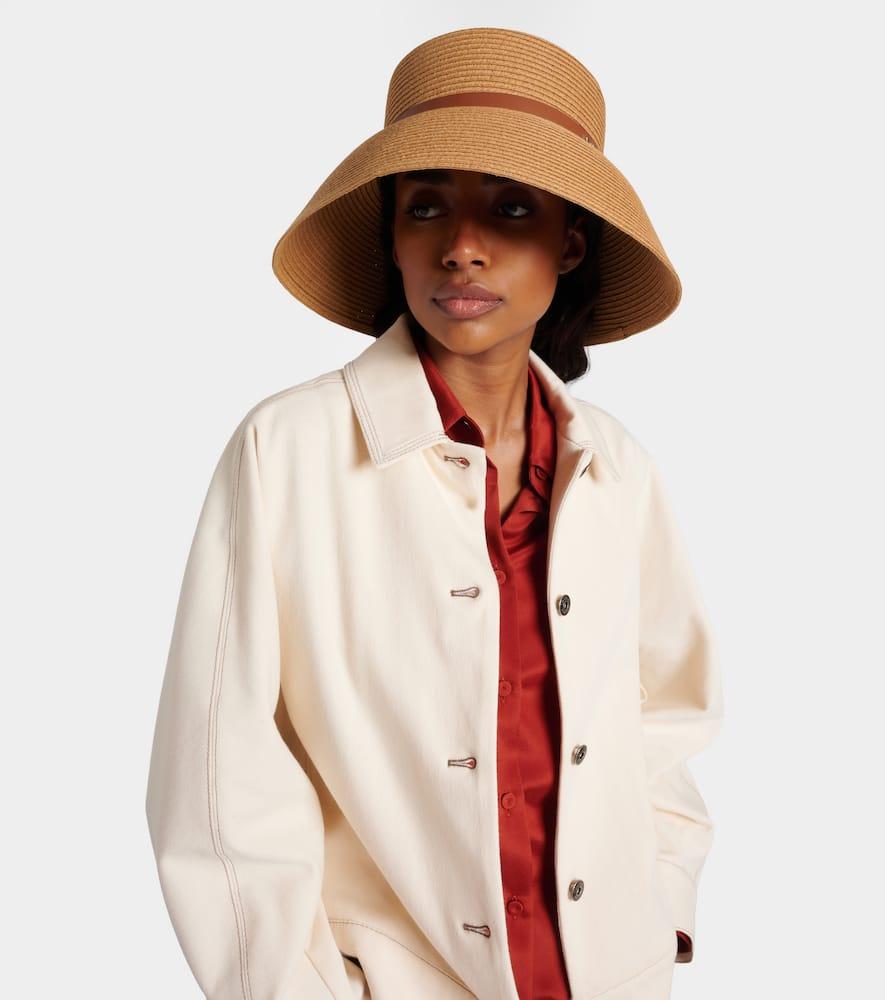 WEEKEND MaxMara クロッシェハット　ストローハット Max Mara Woven Bucket Hat in Natural | Lyst