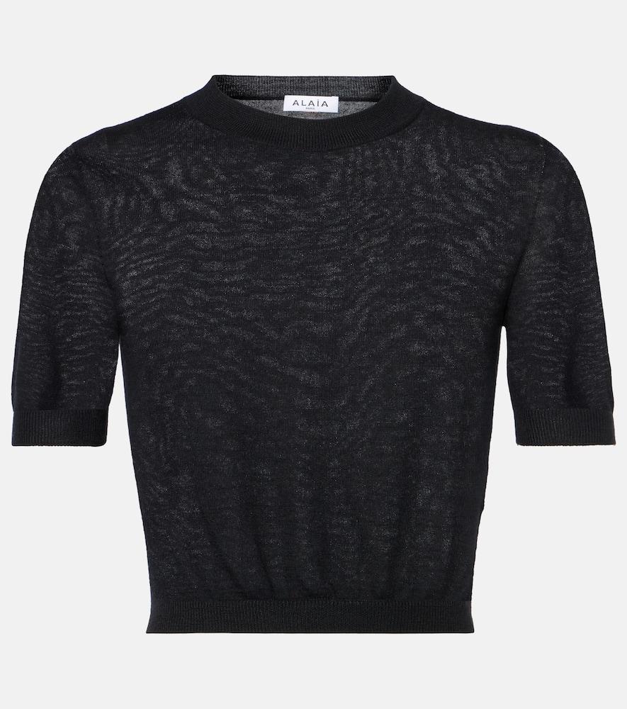 Tシャツ・カットソー ALAIA BLACK PIQUE HOODED TOP Alaïa Black piqué hooded top | TheDoubleF
