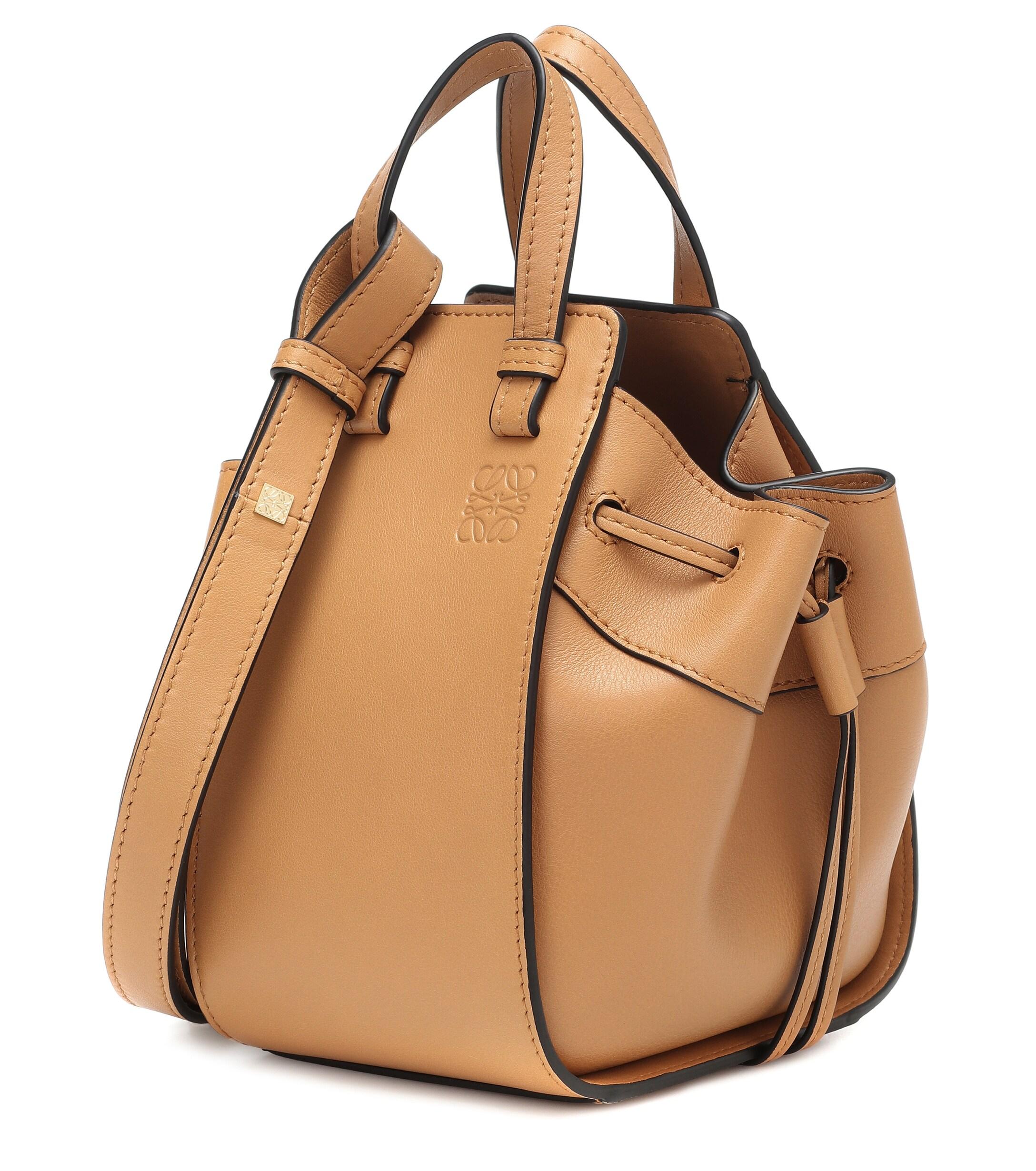 Loewe Hammock Mini Leather Crossbody Bag in Natural Lyst