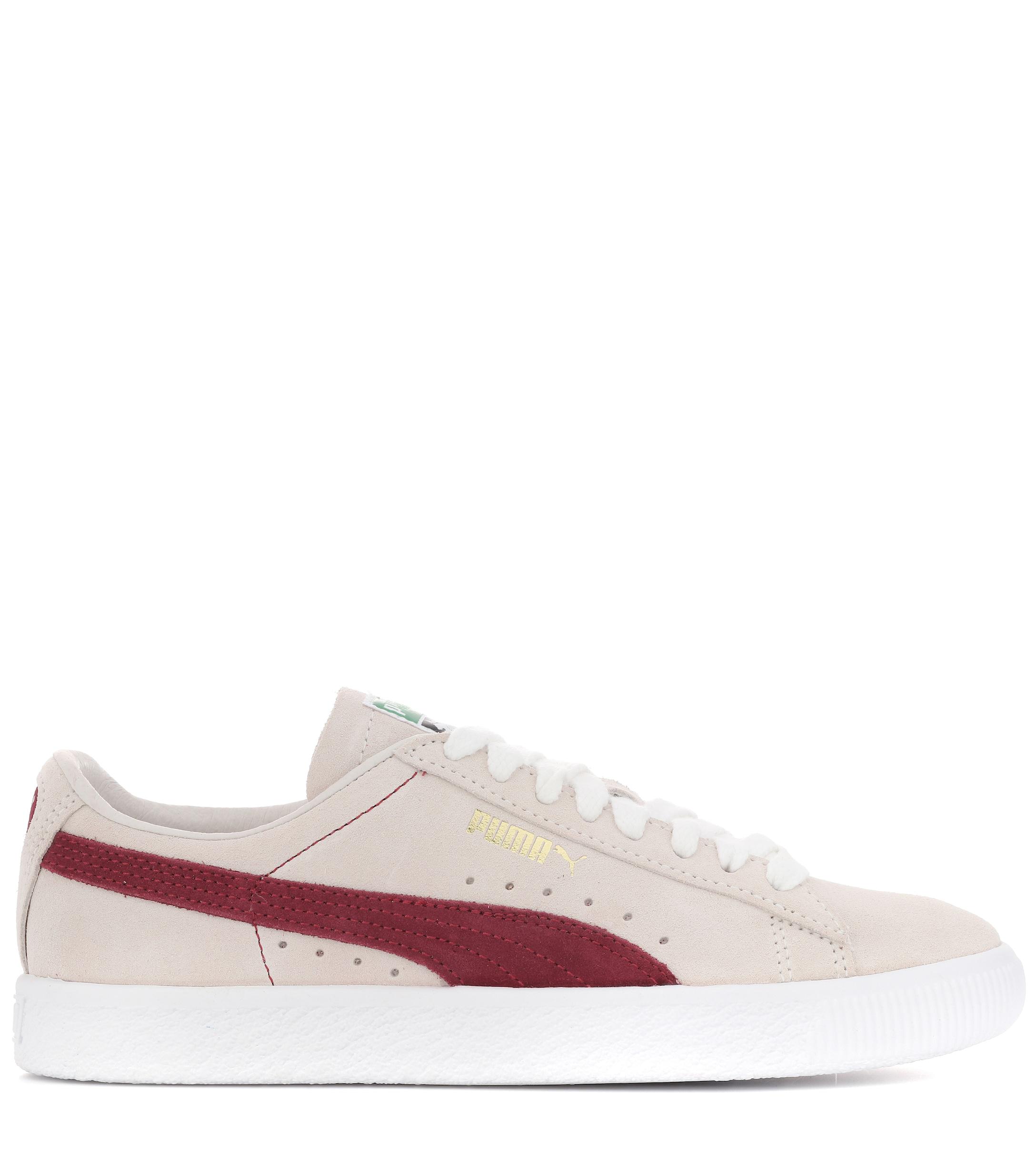 puma suede white leather