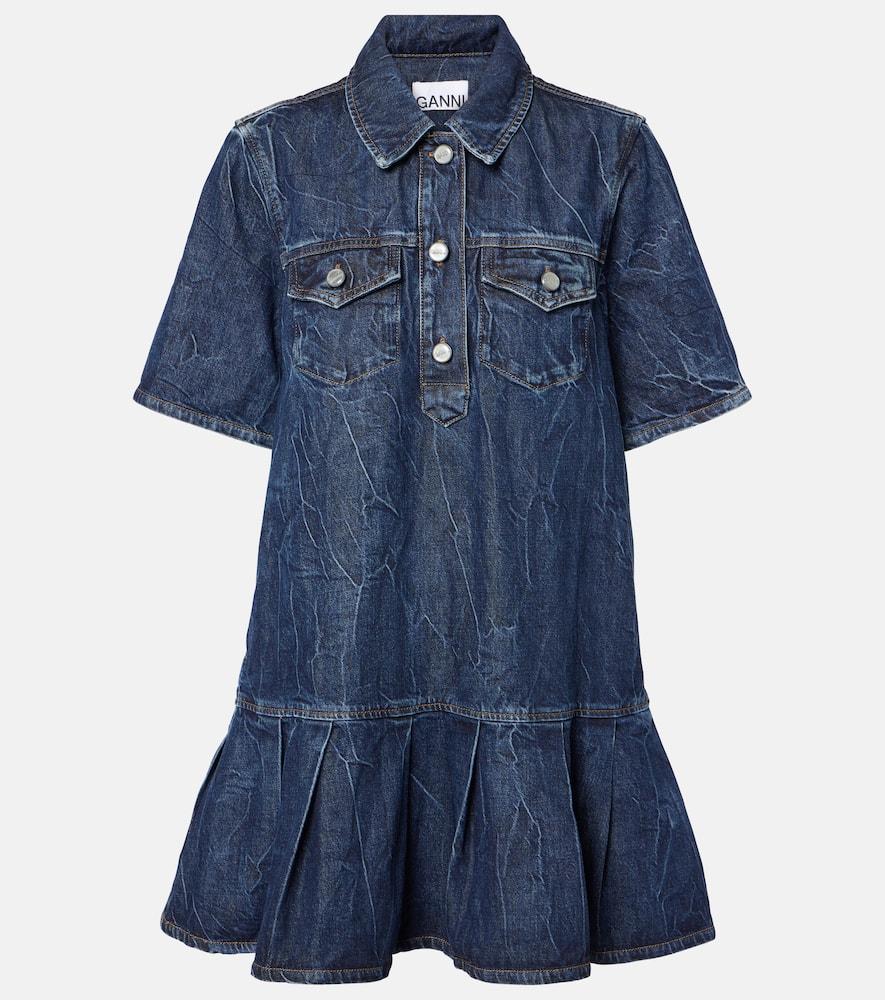 オールインワン・サロペット Ganni Fitted Bodice Denim Dress Ganni Blue Denim Midi Dress size 36/M | eBay