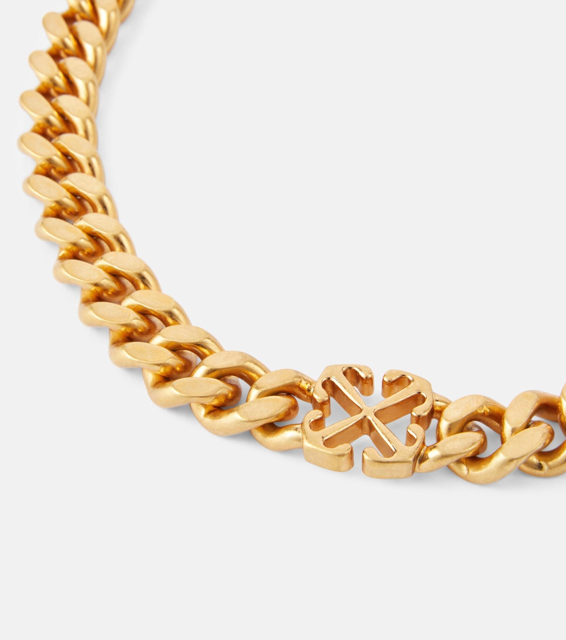 Off-White c/o Virgil Abloh Arrows Chain Necklace in Metallic