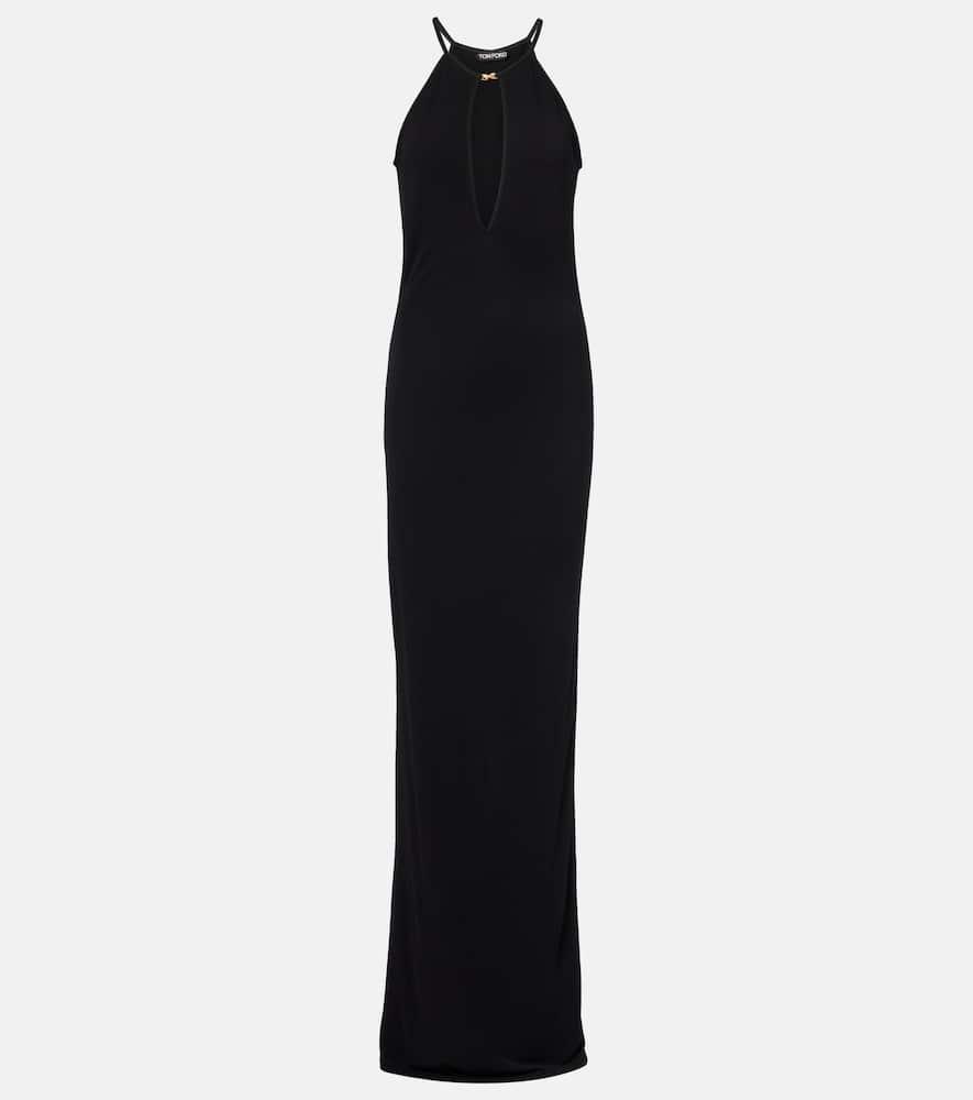 【Tom Ford】 High-neckジャージ maxiドレス Tom Ford High-neck jersey maxi dress TOM FORD