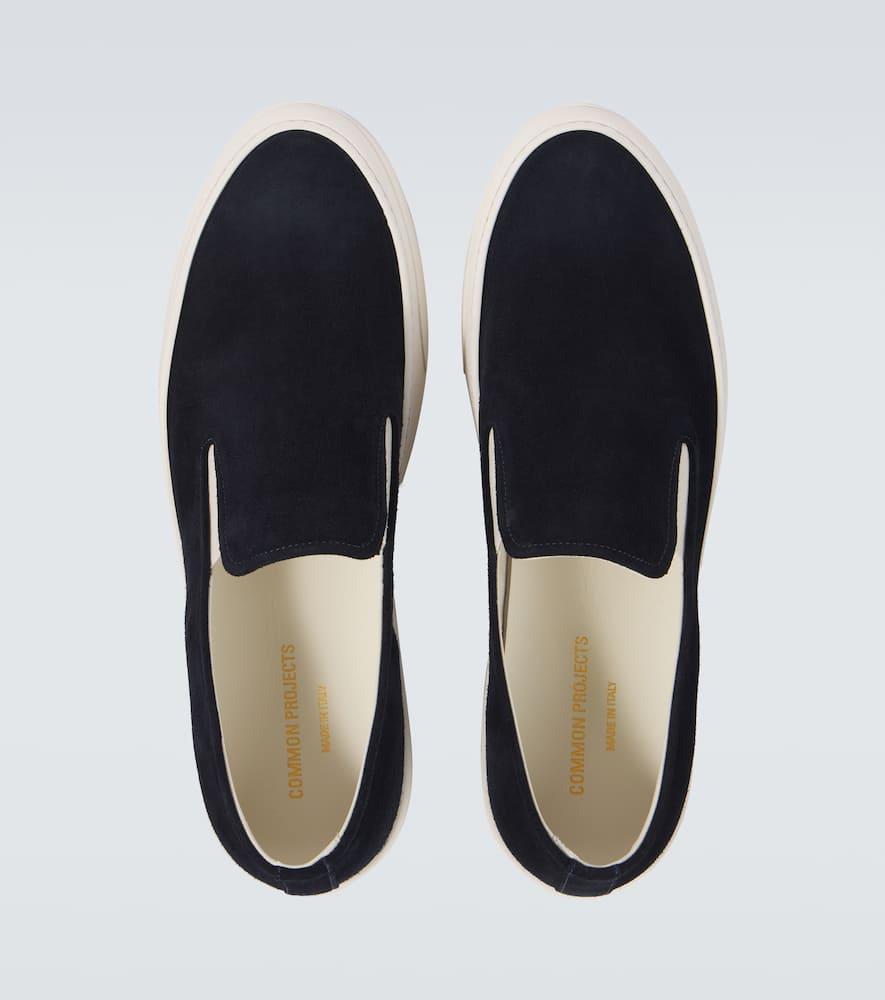 Common Projects Suede Slip-On Sneakers in Blue for Men | Lyst display picture 1