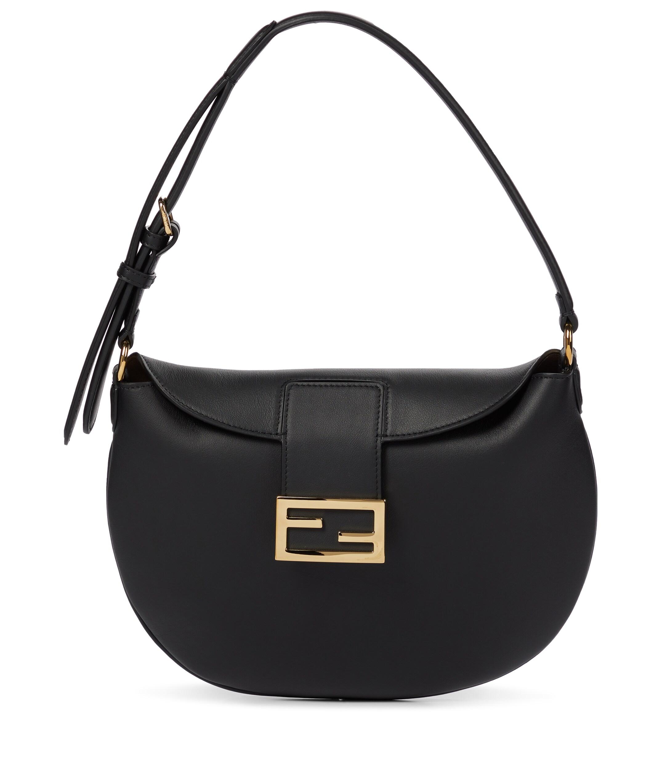 Fendi Straw Purse, Shoulder Bag. Black with Gold Studs | eBay