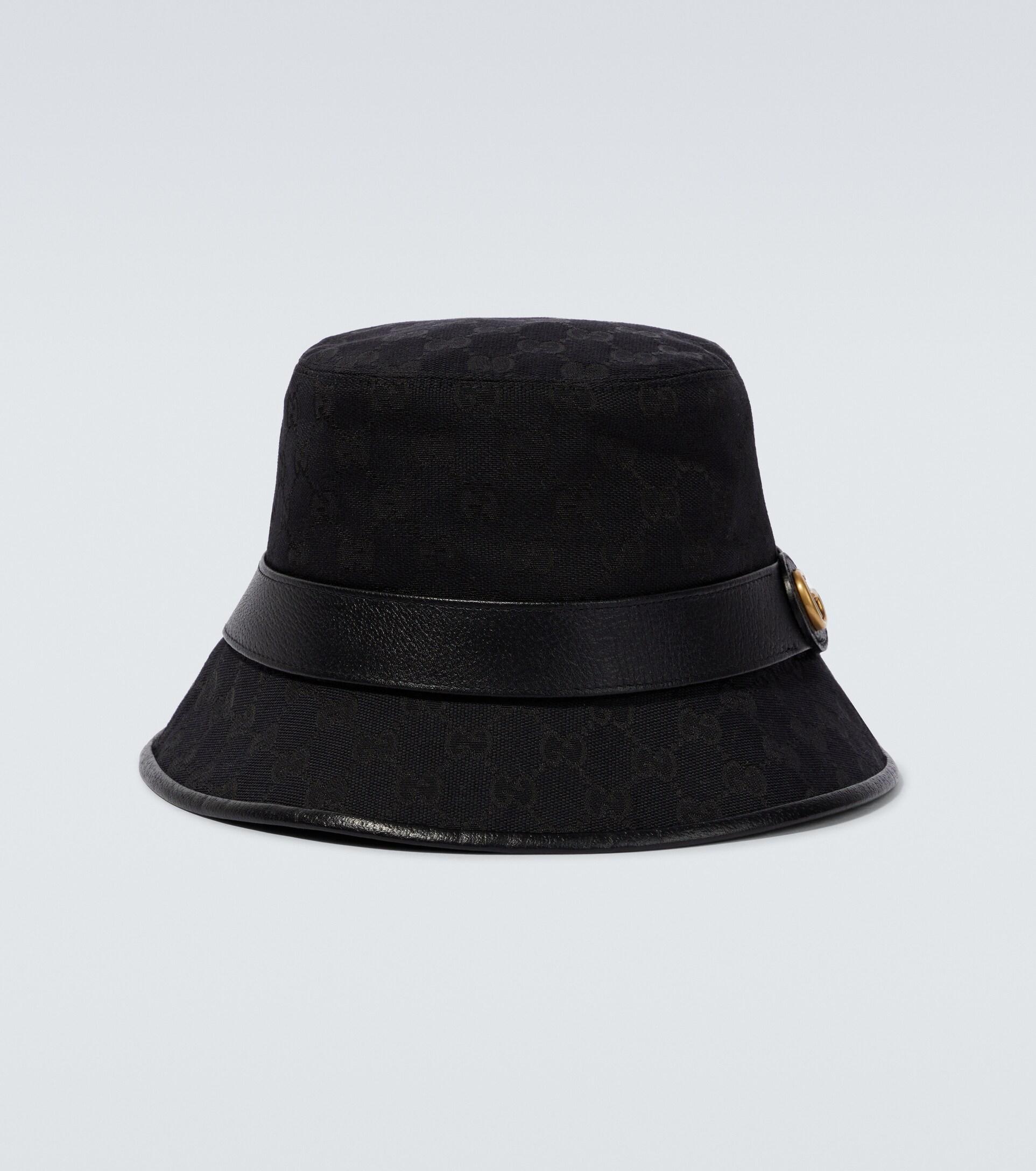 Gucci GG Canvas Bucket Hat in Black for Men | Lyst