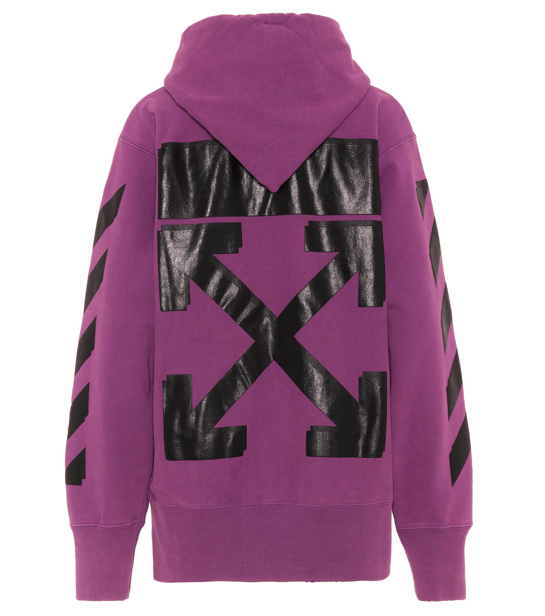 Off-White c/o Virgil Abloh Cotton X Champion Hoodie in Purple | Lyst