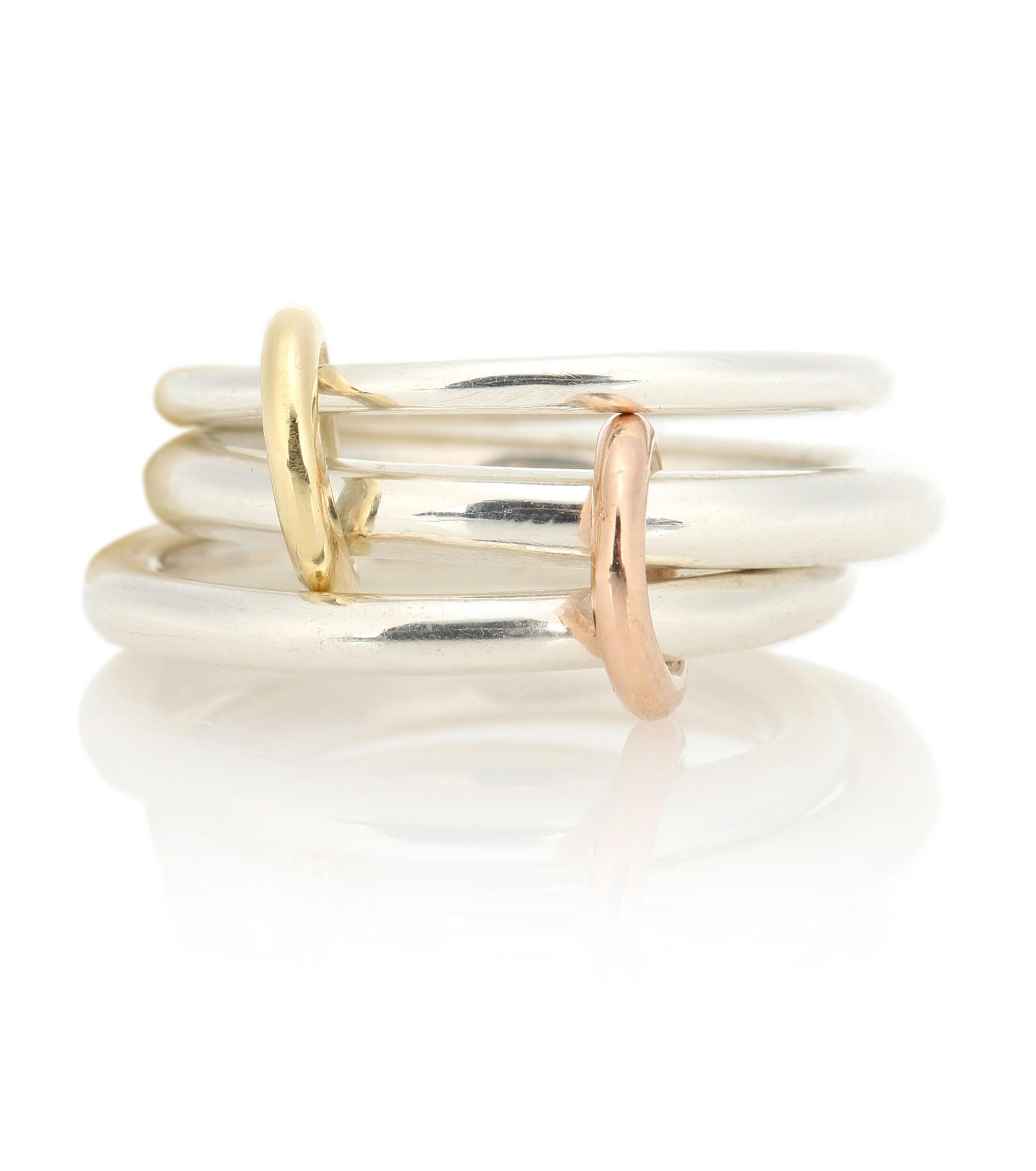 Spinelli Kilcollin Daphne 18kt Gold And Sterling Silver Linked Rings in