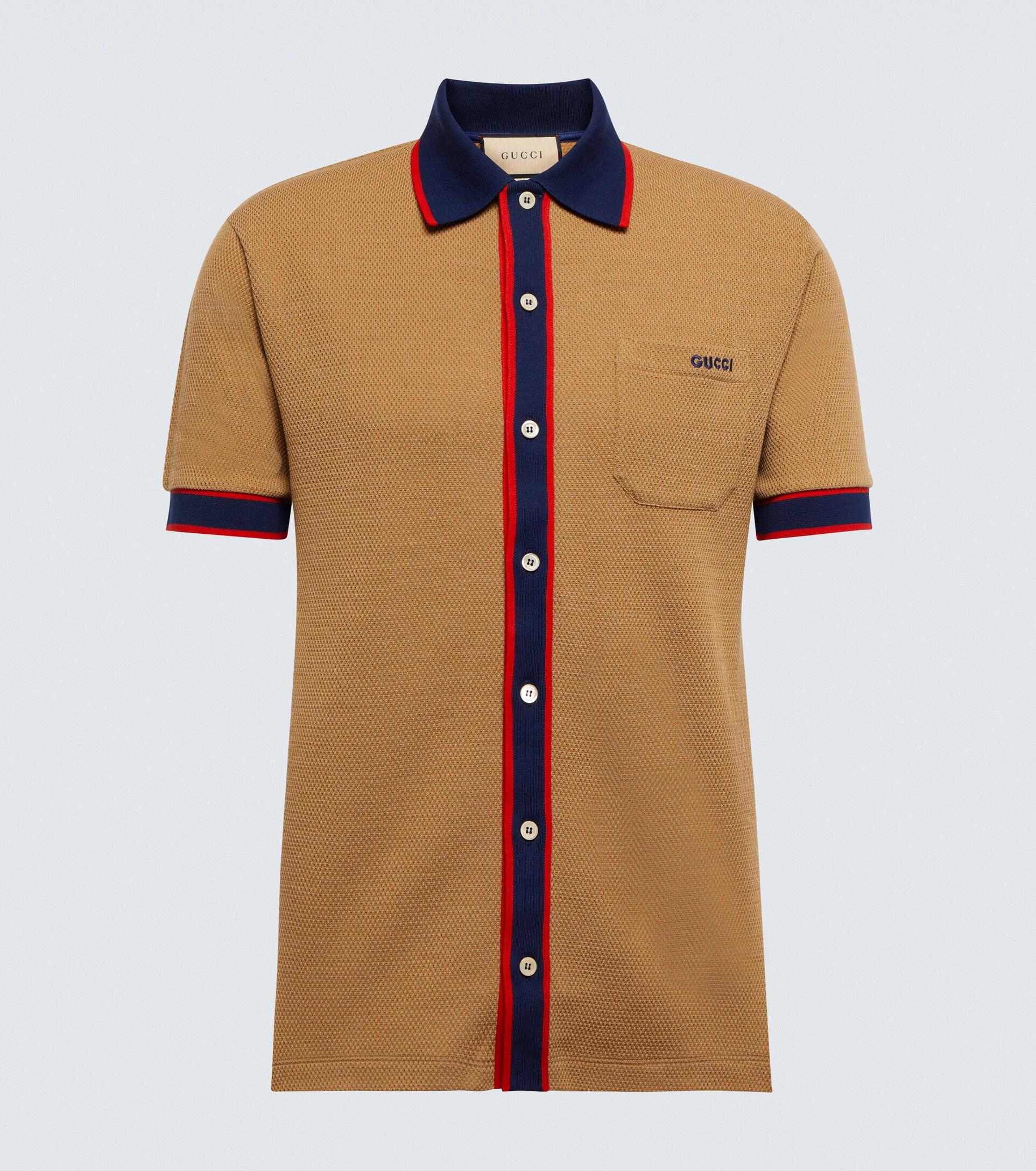 Gucci brown shirt cheap