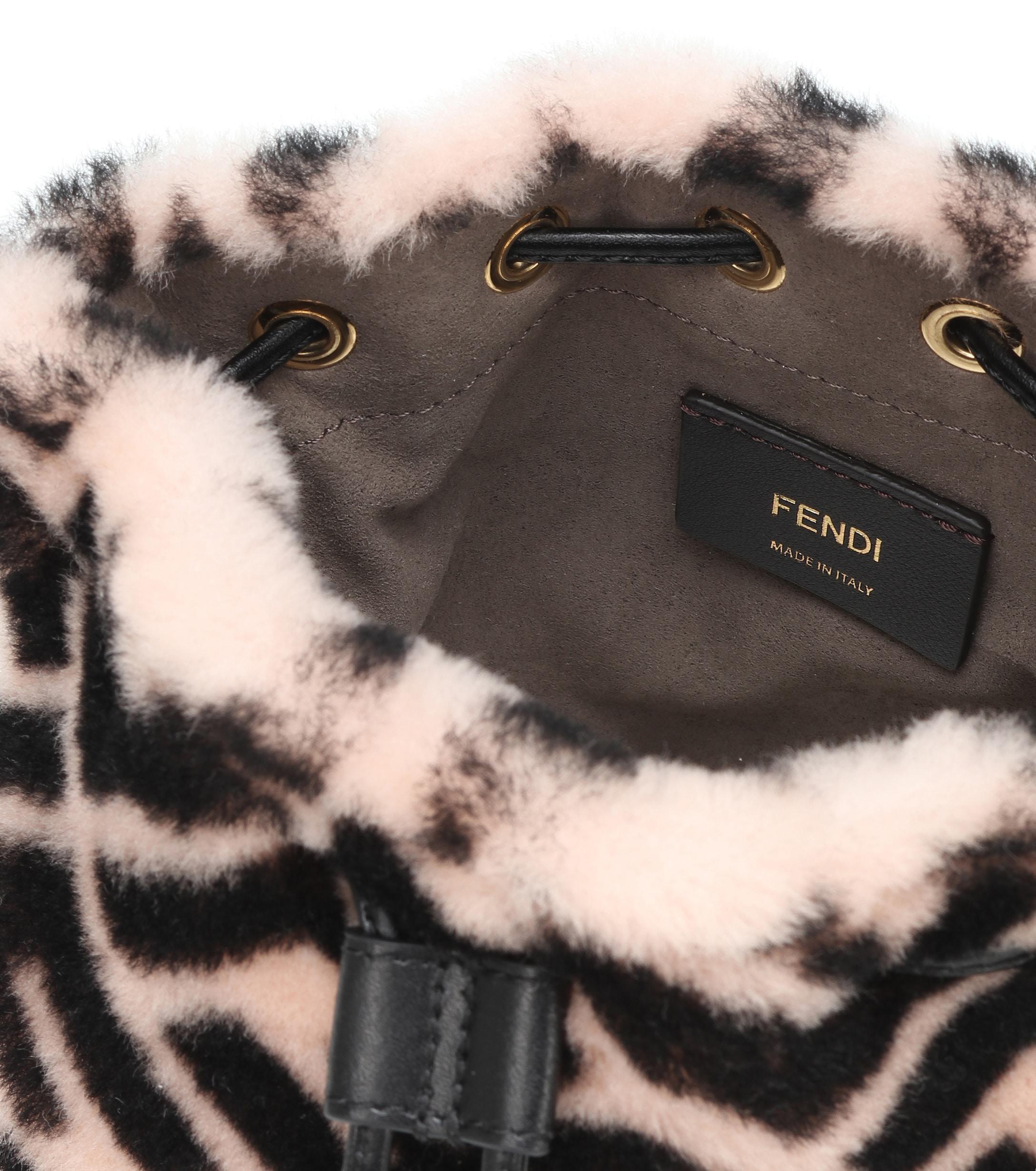 fendi fur bucket bag