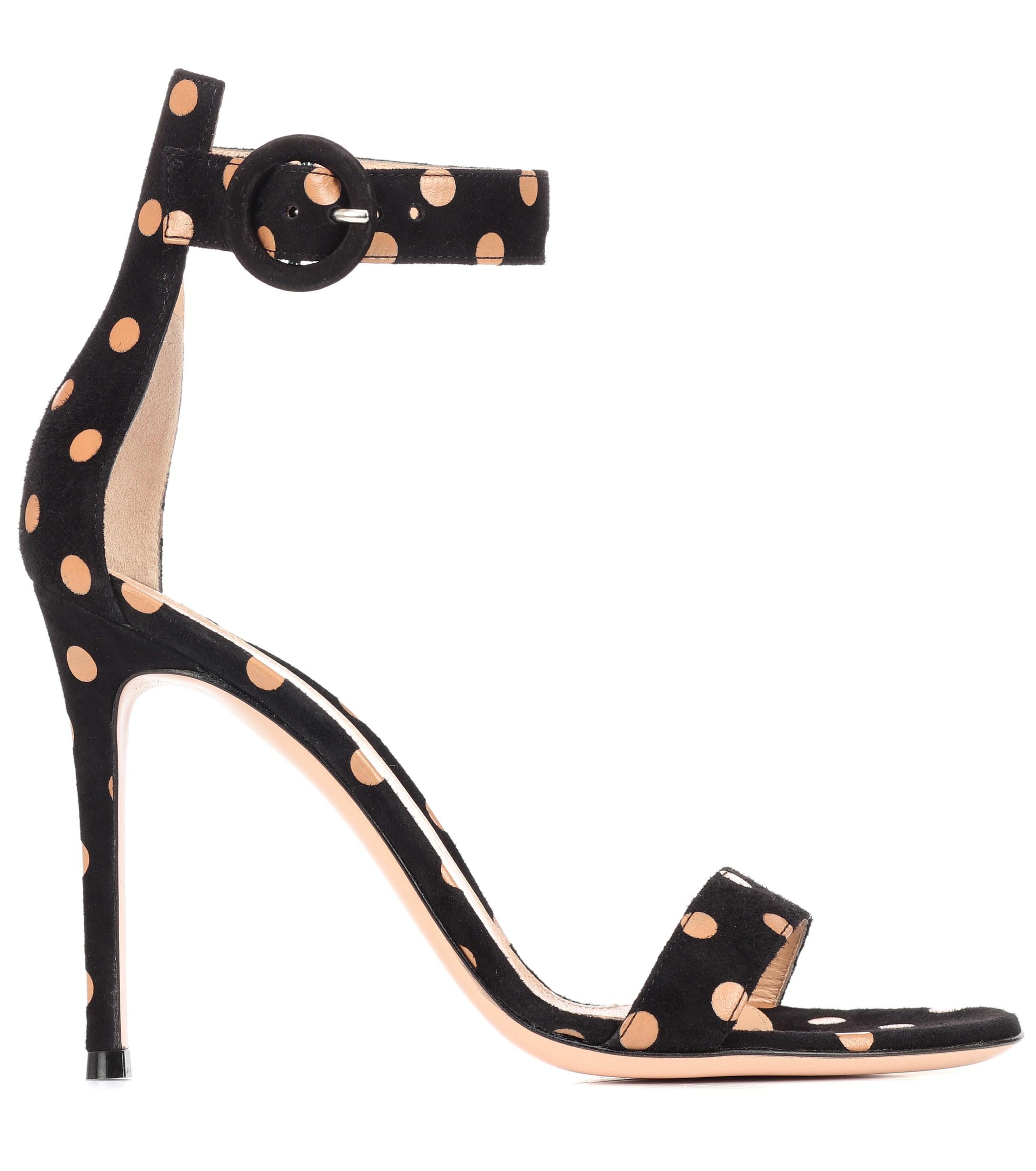 gianvito rossi polka dot pumps