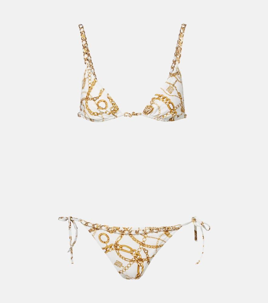 水着・ビーチグッズその他 BALMAIN BKBUY2250 Swimwear White Off-White Crystal One-Piece Swimsuit by Balmain on Sale