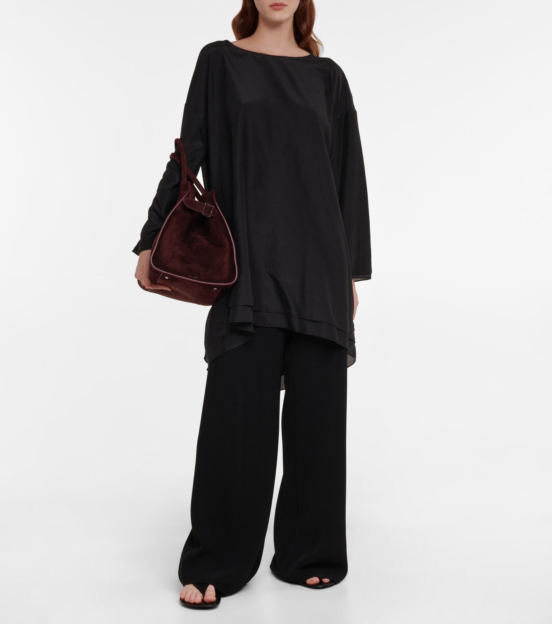 The Row Margaux 15 Suede Tote | Lyst