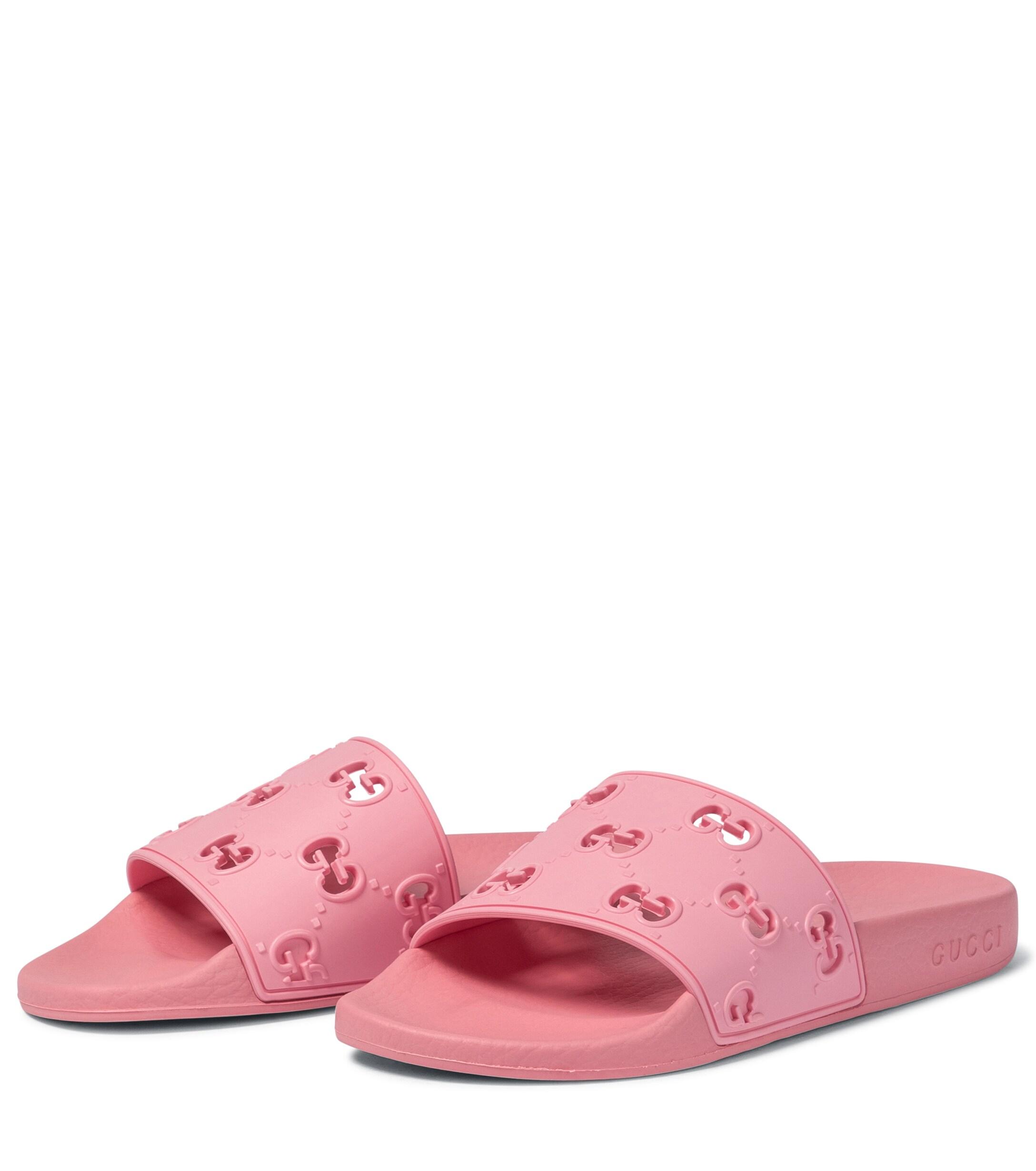 gucci slides rosa pink