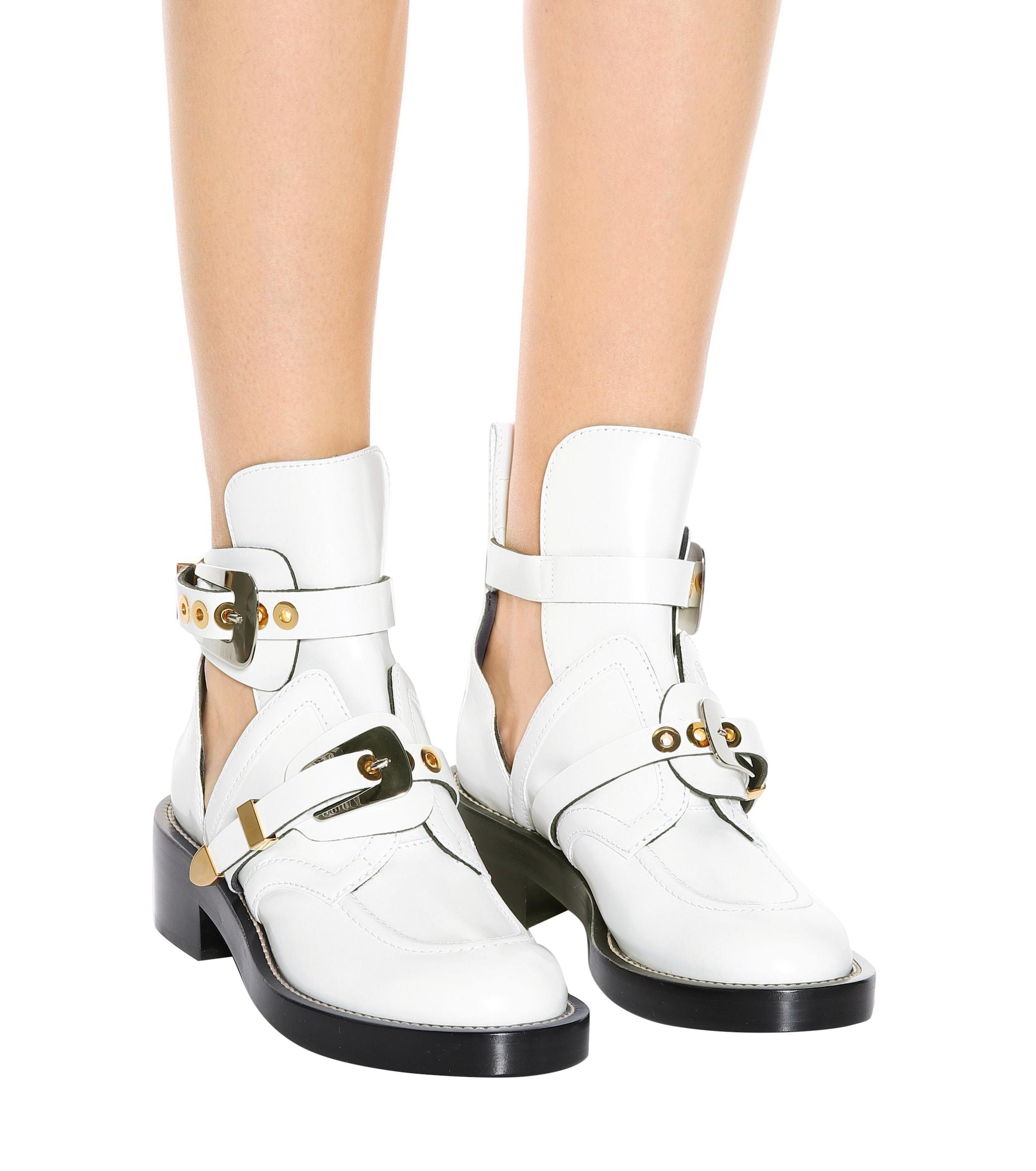 balenciaga cutout buckle boot