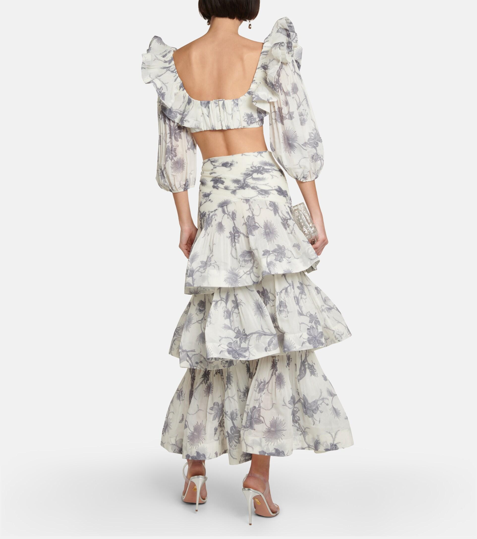 Zimmermann white maxi skirt top