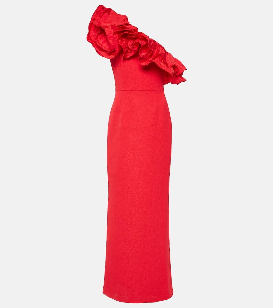 ワンピース REBECCA VALLANCE Women Mid Skirts 24041733 RED Red NWT Rebecca Vallance Beltran Midi Dress Button Slit Skirt