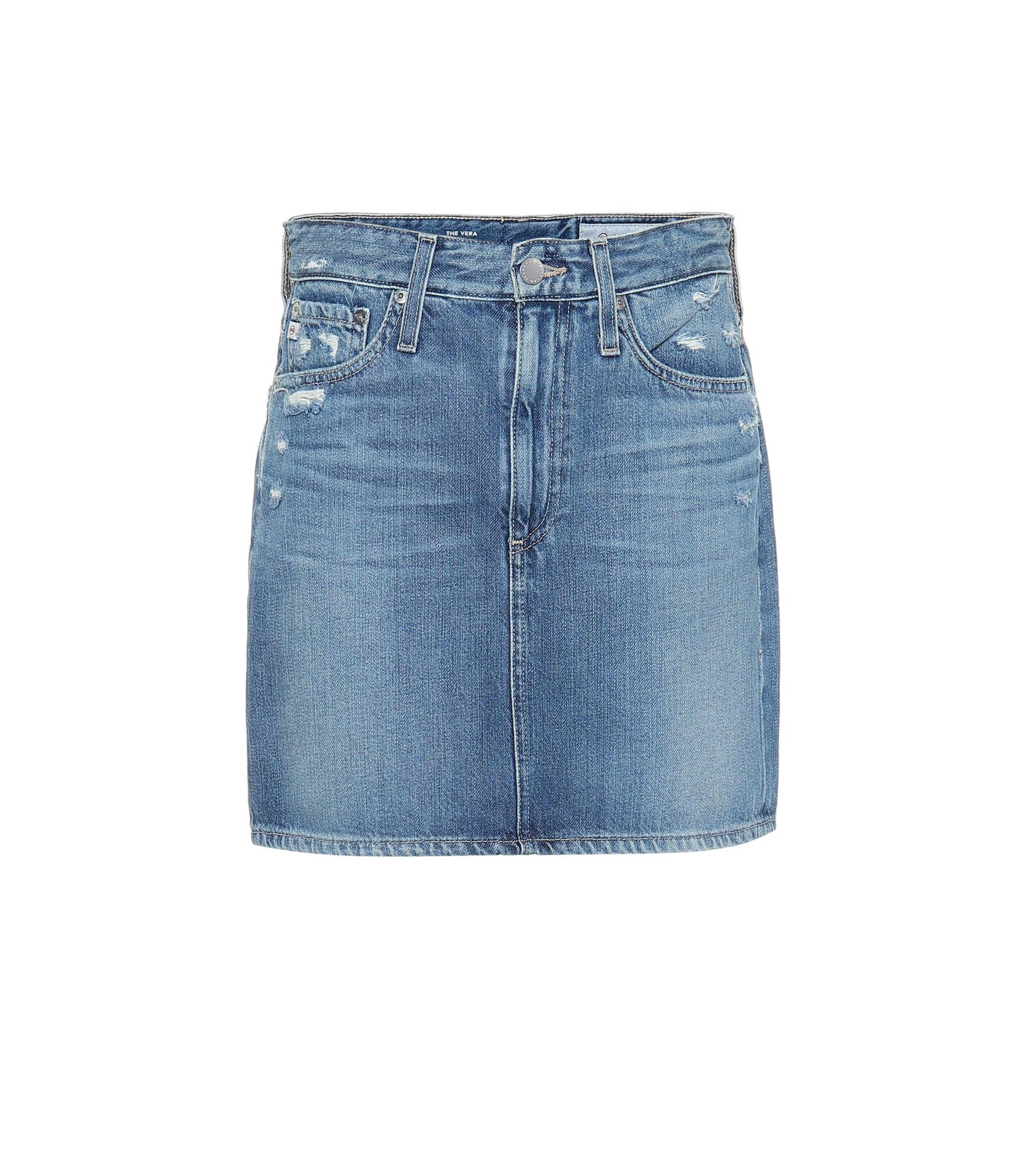 AG Jeans Vera Denim Miniskirt in Blue - Save 3% - Lyst
