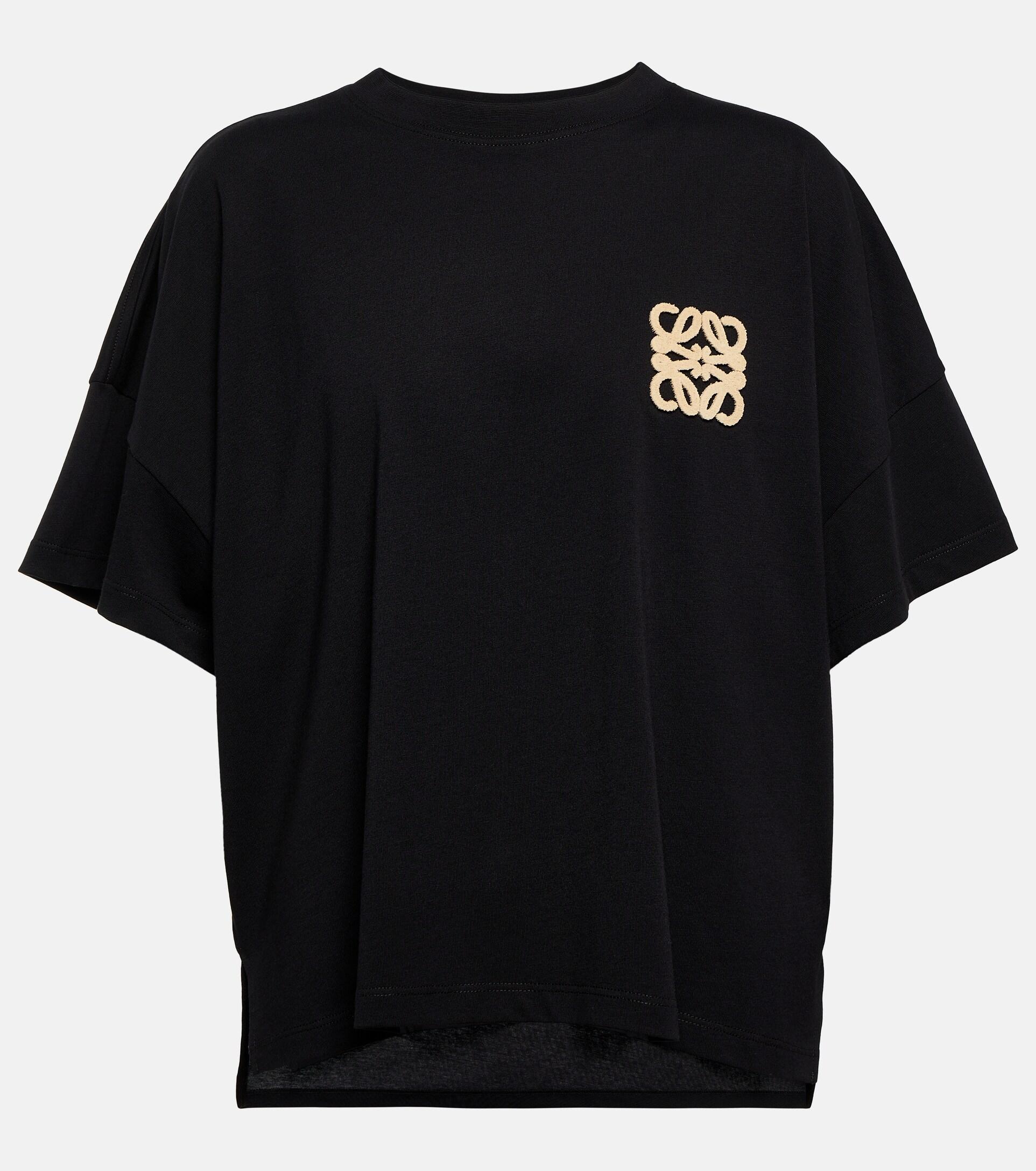 Loewe Paula's Ibiza Anagram Oversized Cotton T-shirt in Black | Lyst